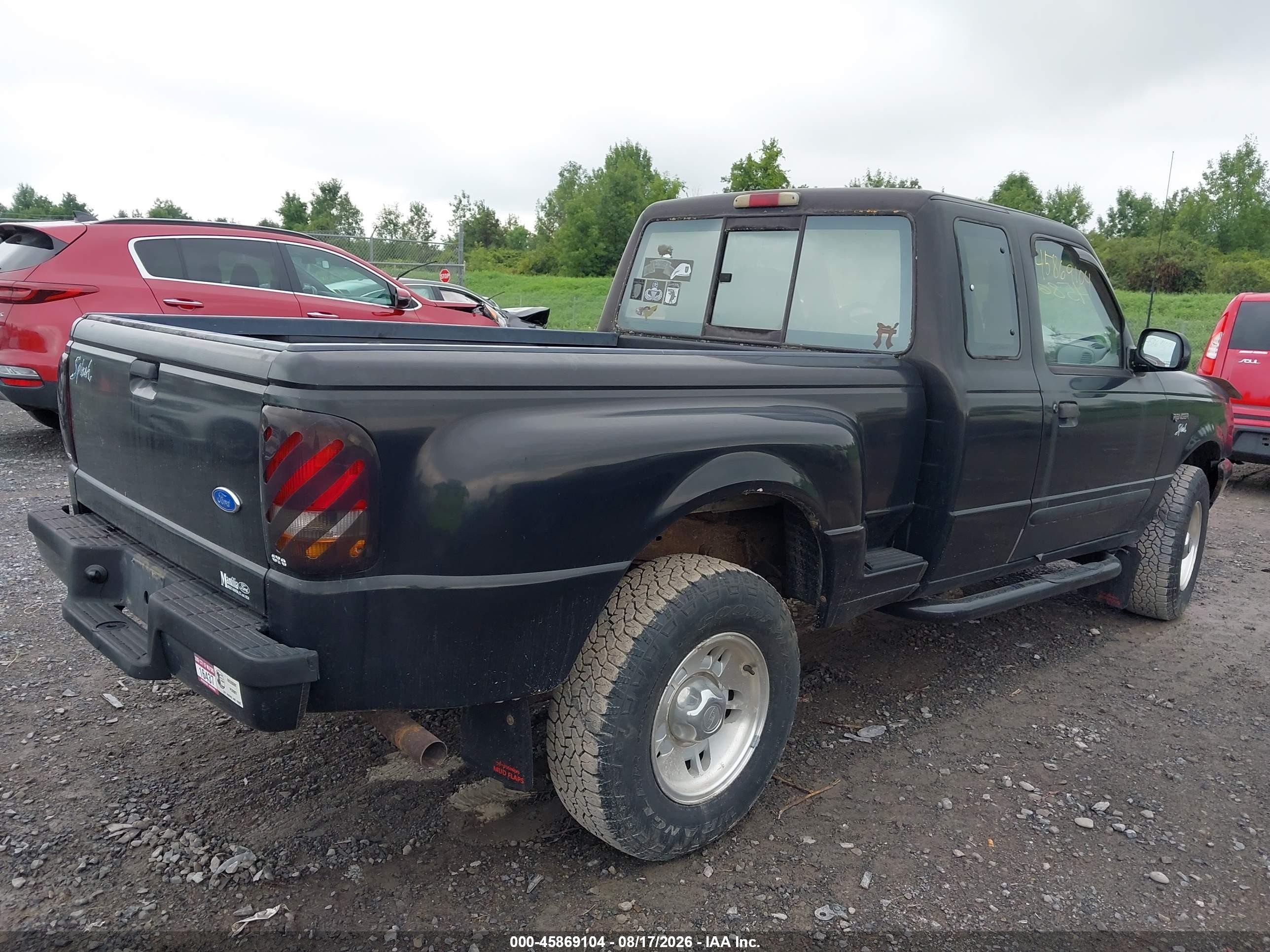 1996 Ford Ranger Super Cab Black vin: 1FTCR15X5TPA07665