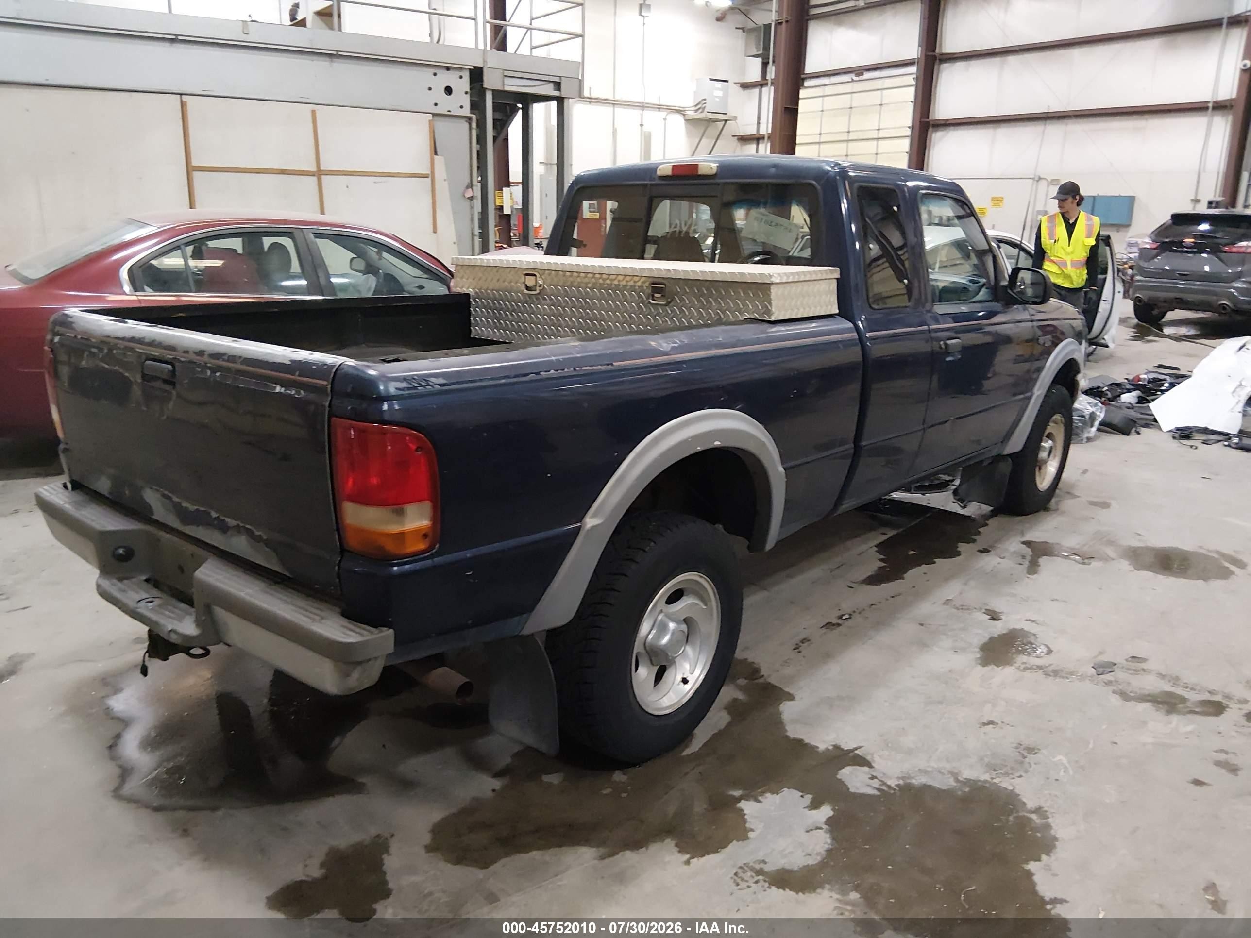 1995 Ford Ranger Super Cab Blue vin: 1FTCR15X6SPA31780