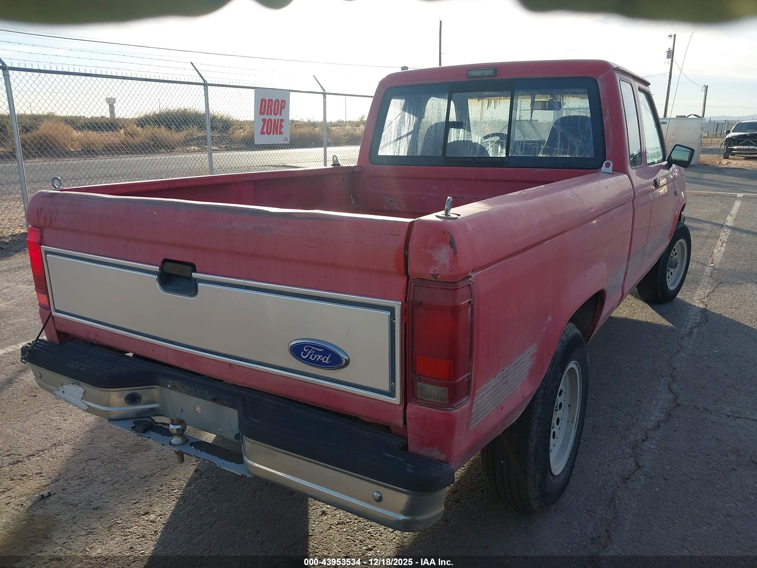 1991 Ford Ranger Super Cab Красный vin: 1FTCR15X7MTA06039