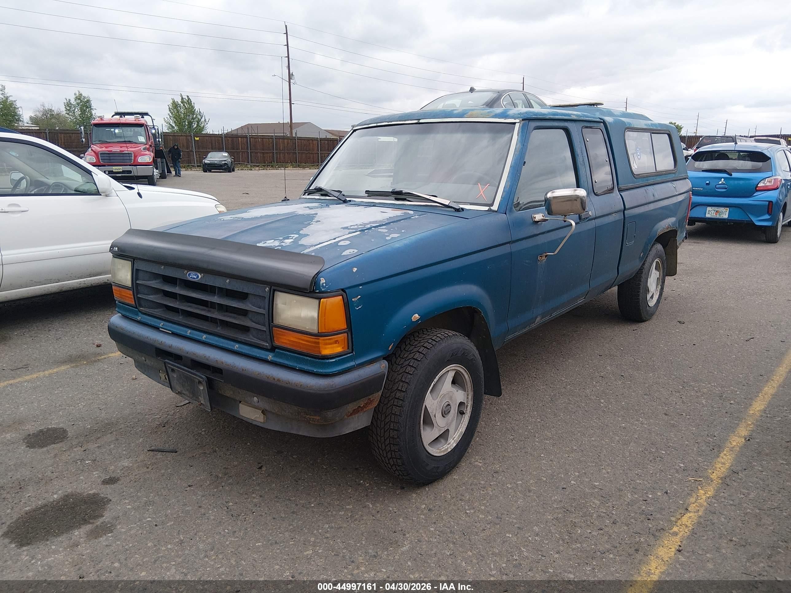 1992 Ford Ranger Super Cab Синий vin: 1FTCR15X7NPA95136