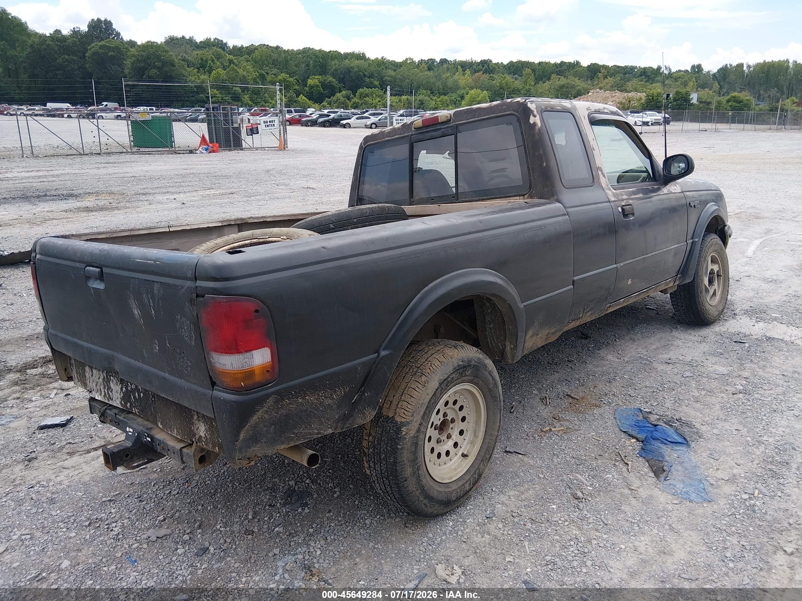 1993 Ford Ranger Super Cab Black vin: 1FTCR15X7PTA64415
