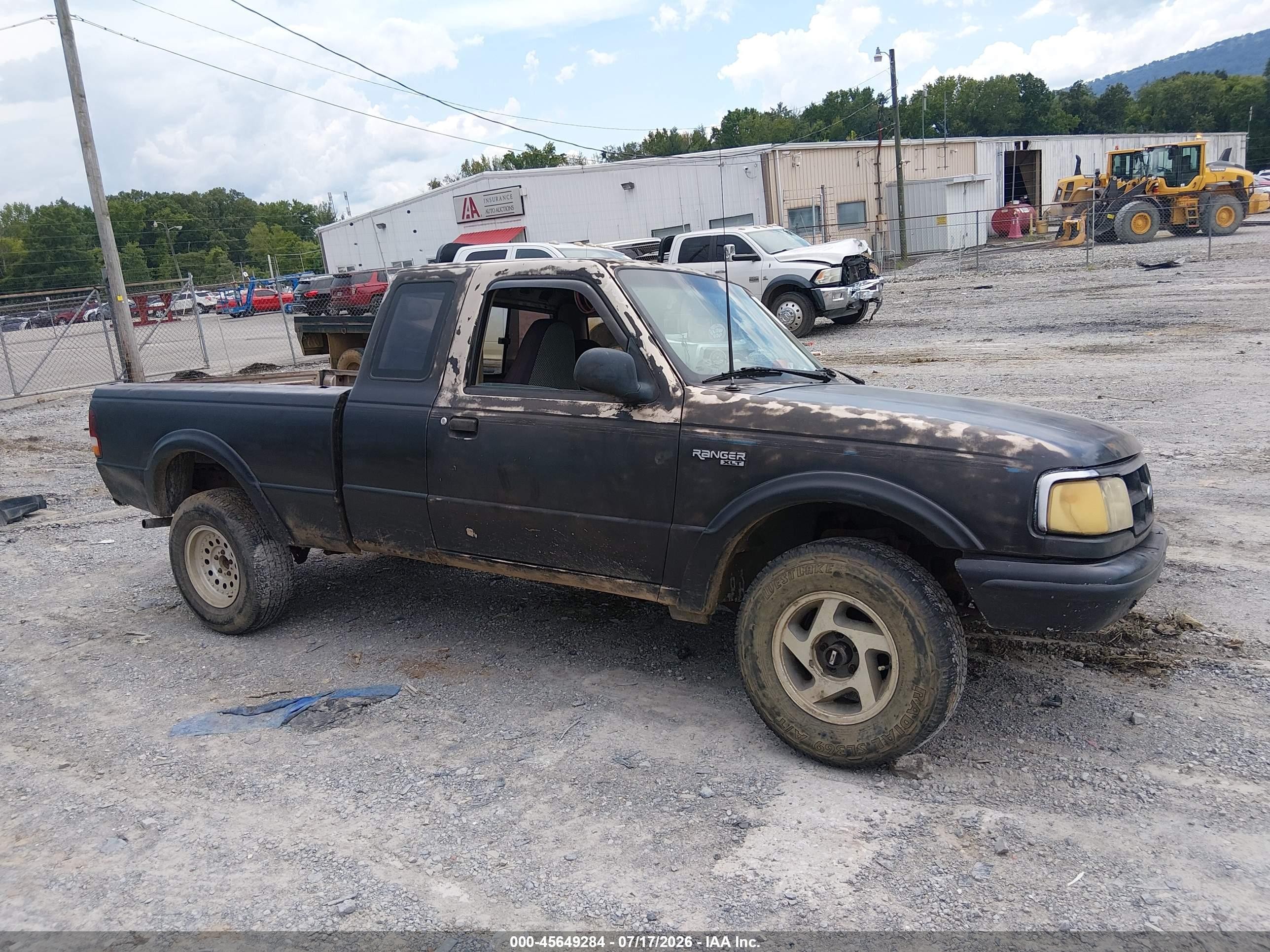 1993 Ford Ranger Super Cab Black vin: 1FTCR15X7PTA64415