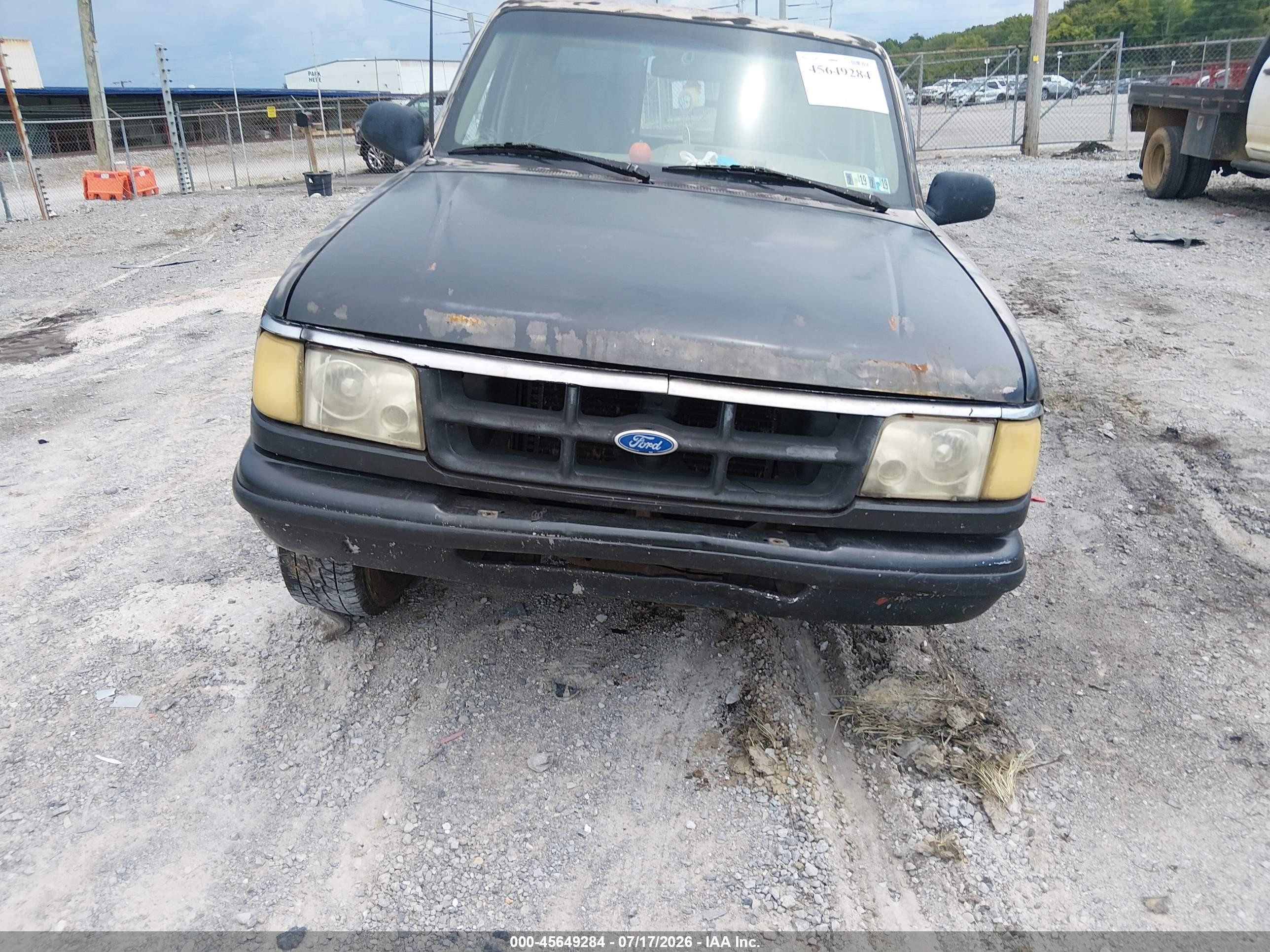 1993 Ford Ranger Super Cab Black vin: 1FTCR15X7PTA64415