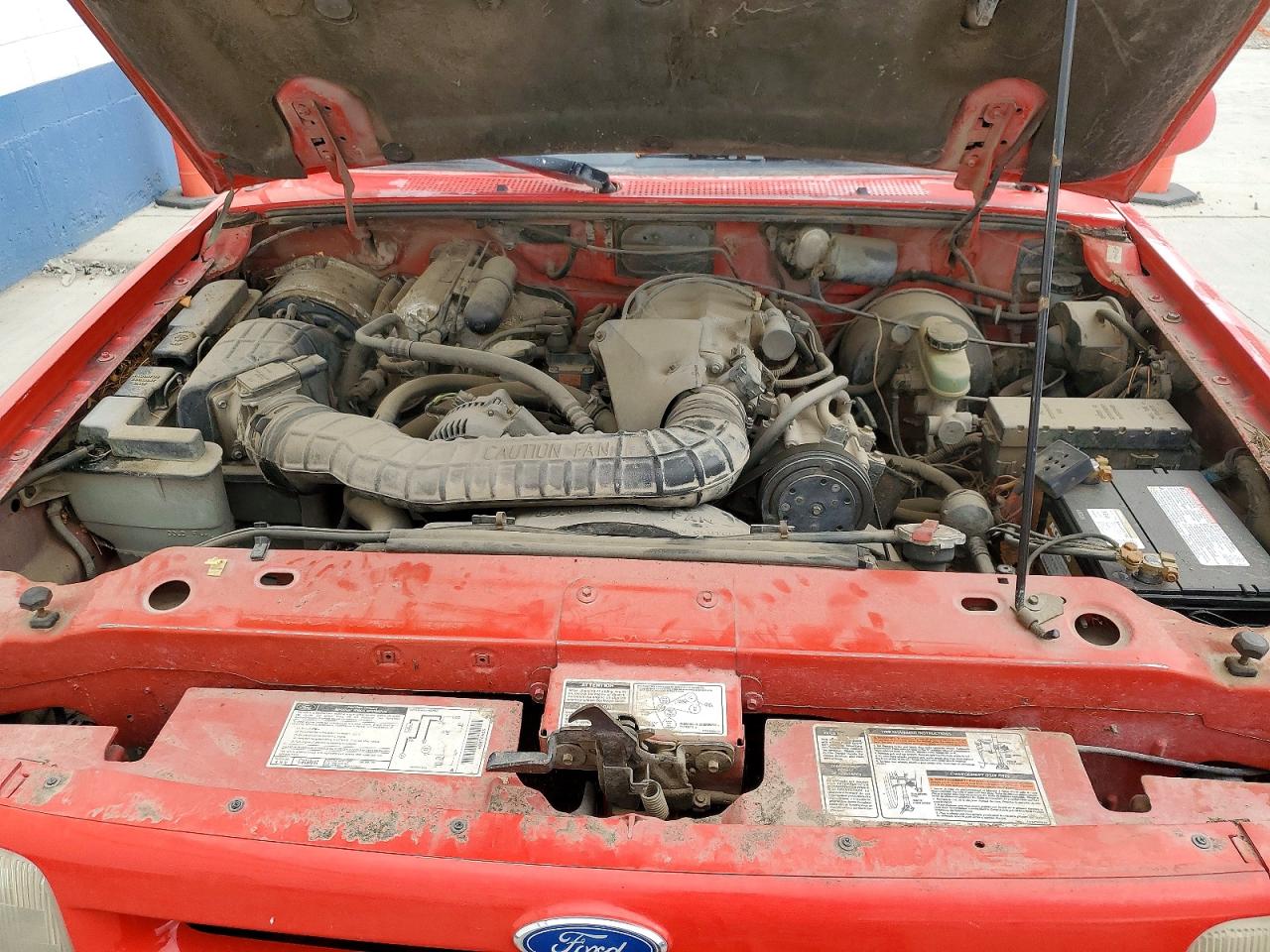 1994 Ford Ranger Super Cab Red vin: 1FTCR15X7RPA42135
