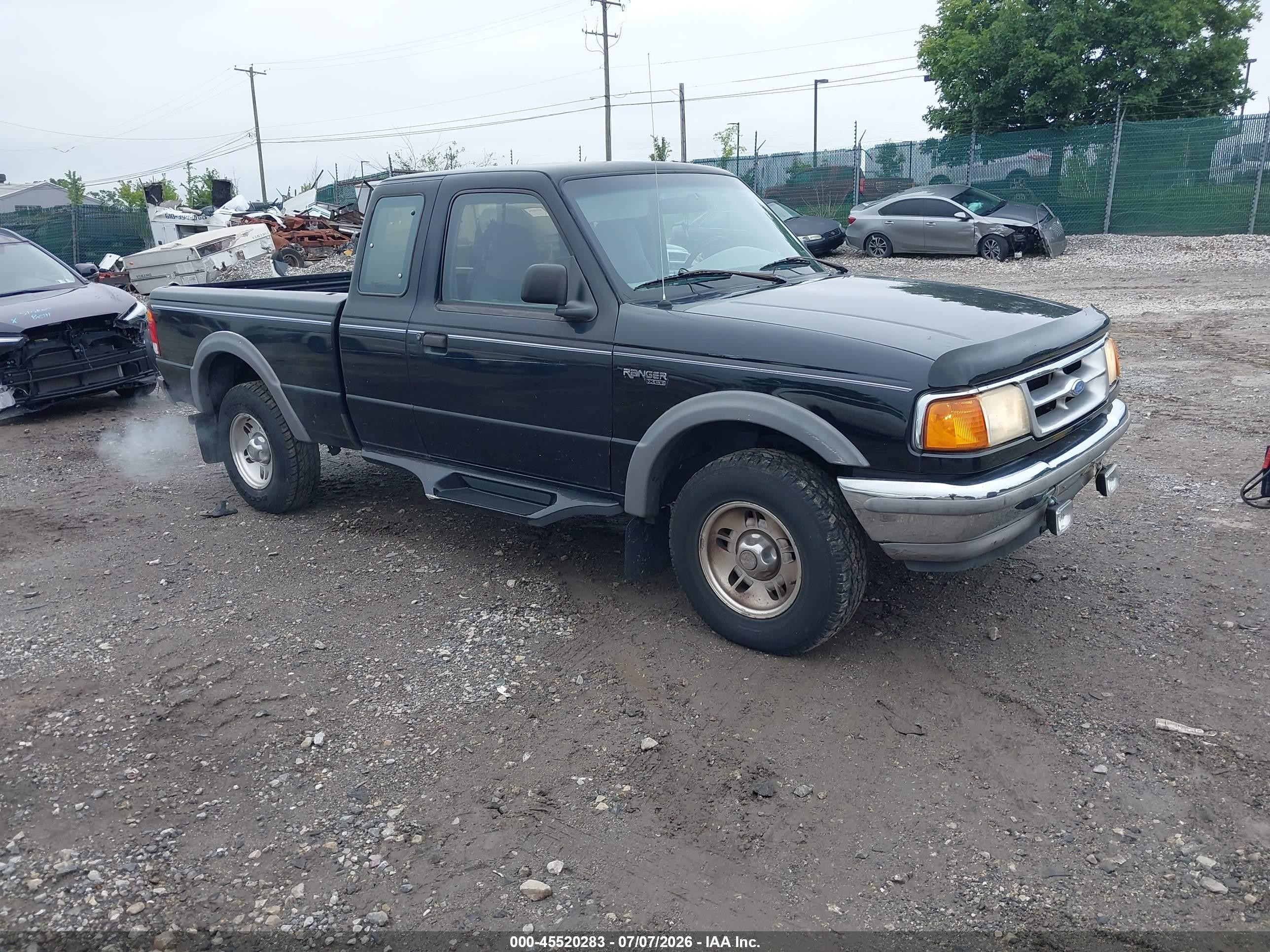 1997 Ford Ranger Splash/stx/xlt Black vin: 1FTCR15X8VTA20985