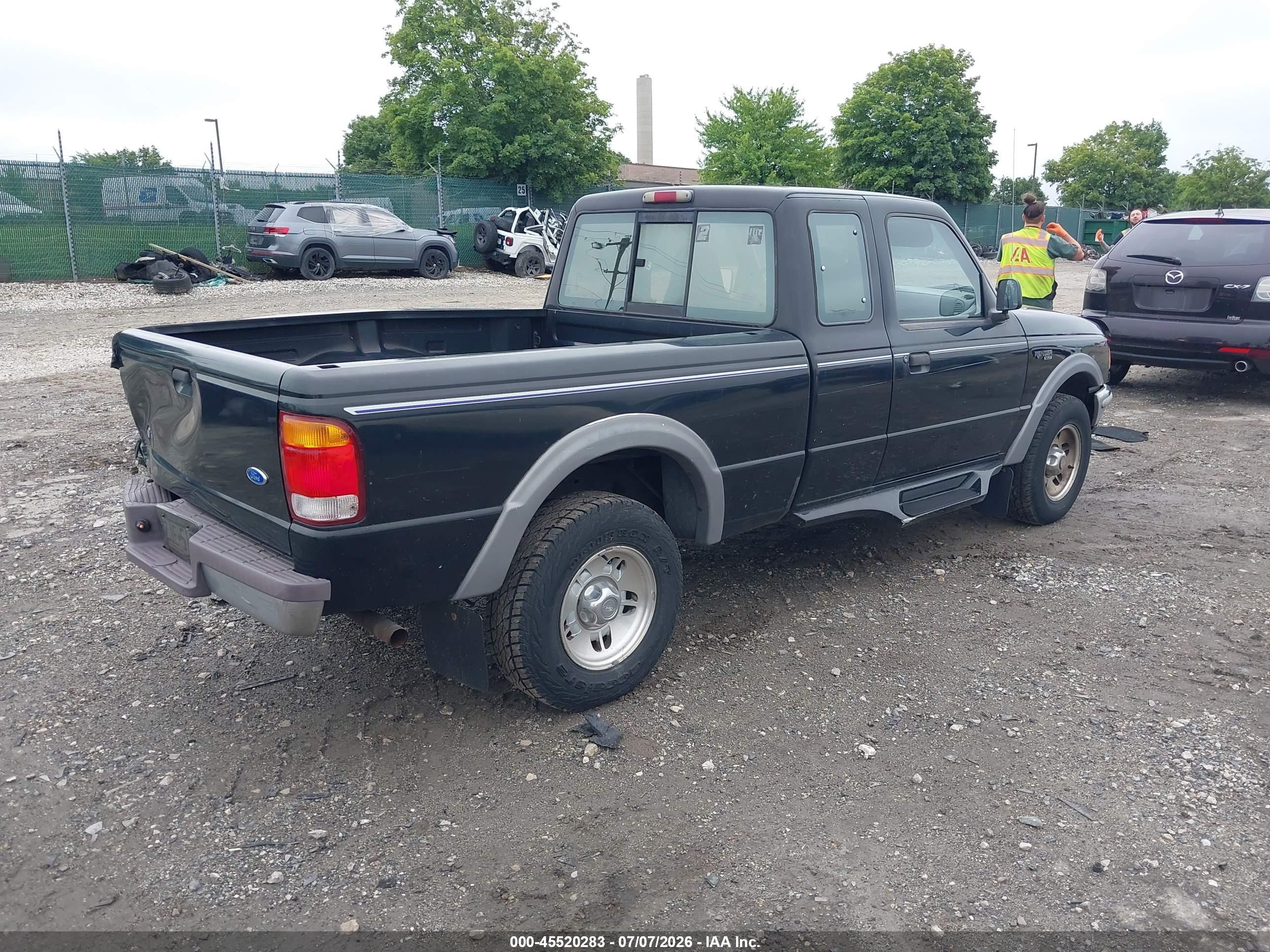 1997 Ford Ranger Splash/stx/xlt Black vin: 1FTCR15X8VTA20985