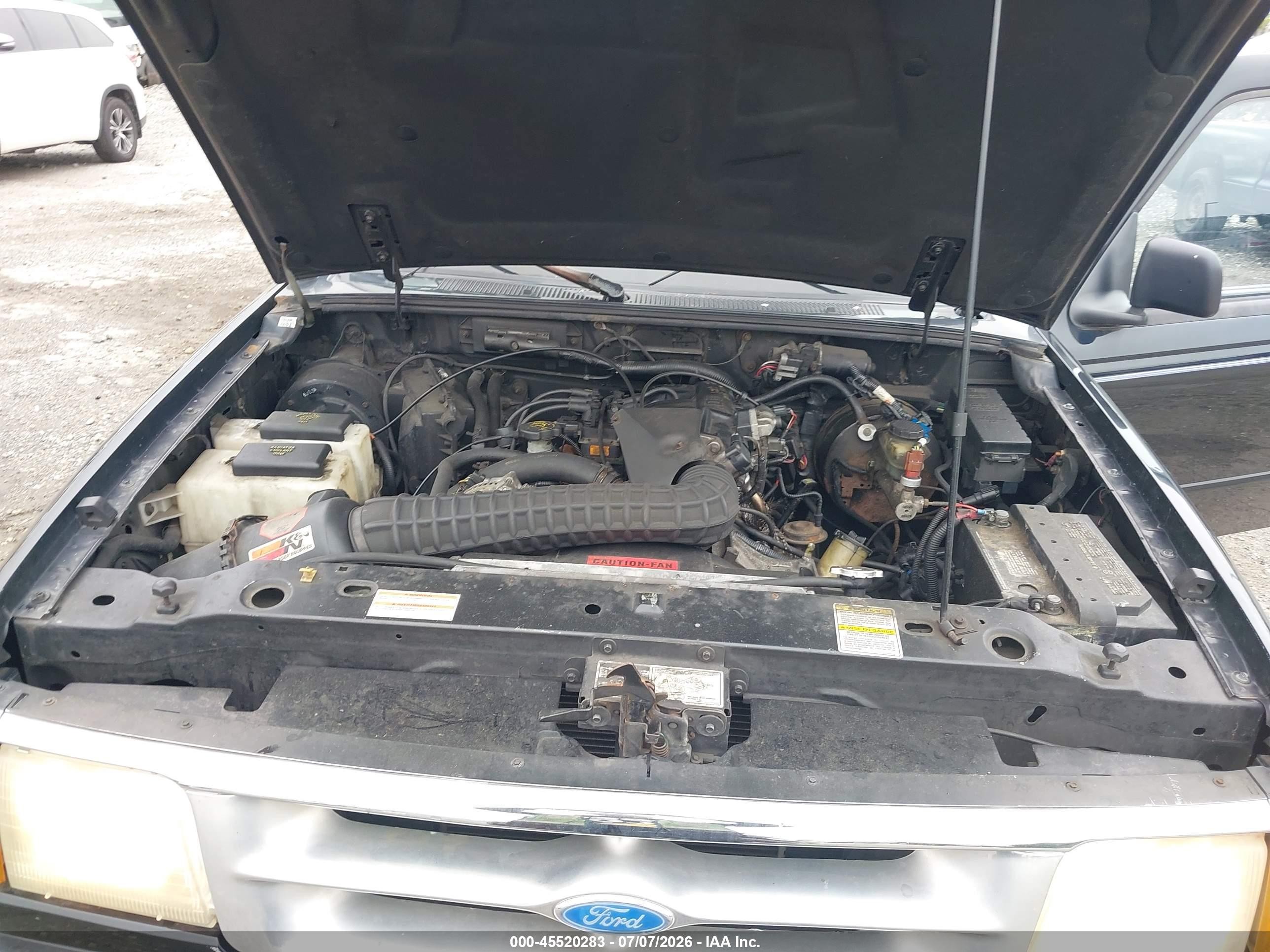 1997 Ford Ranger Splash/stx/xlt Black vin: 1FTCR15X8VTA20985