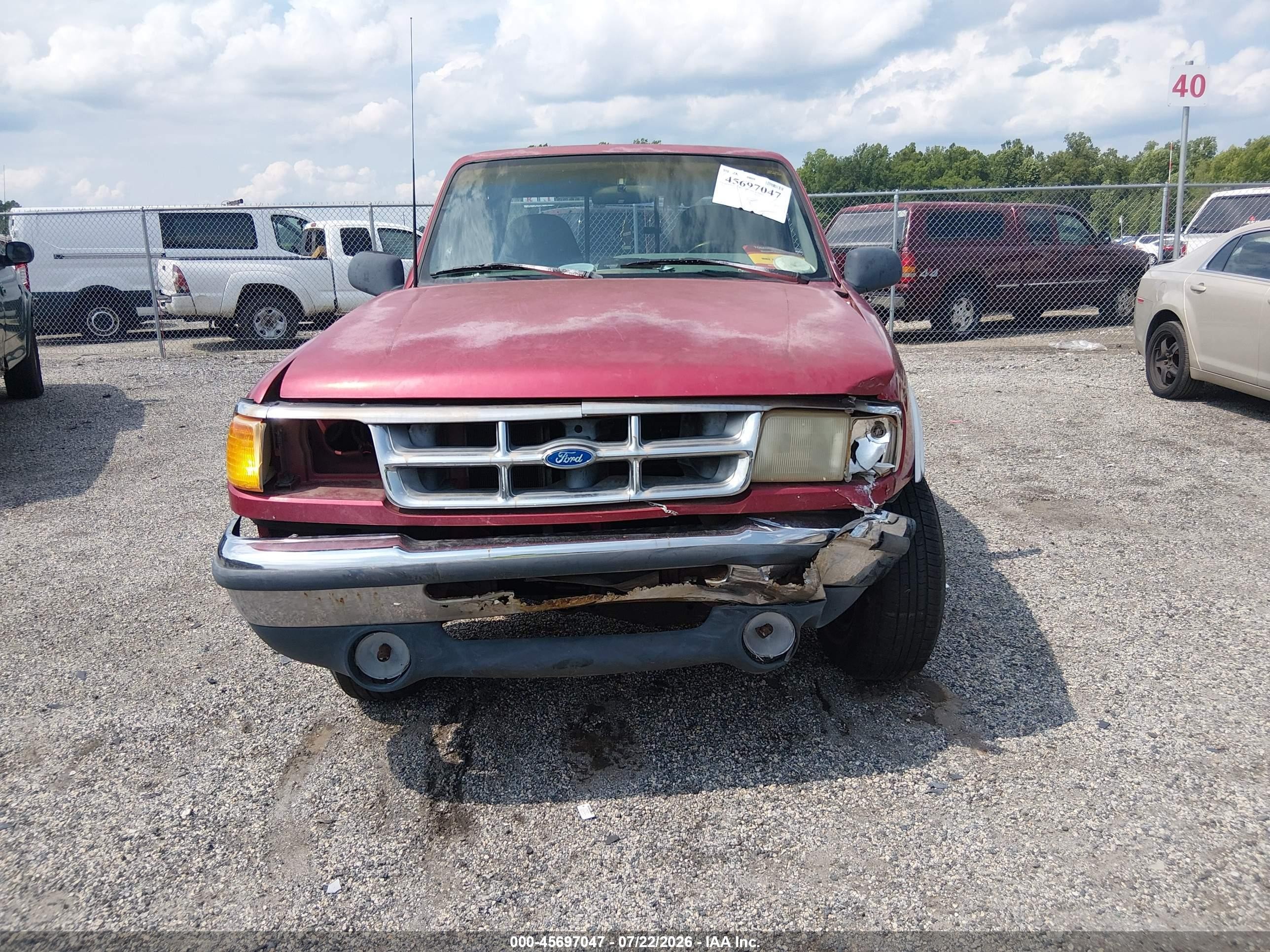 1994 Ford Ranger Super Cab Red vin: 1FTCR15XXRTA63584