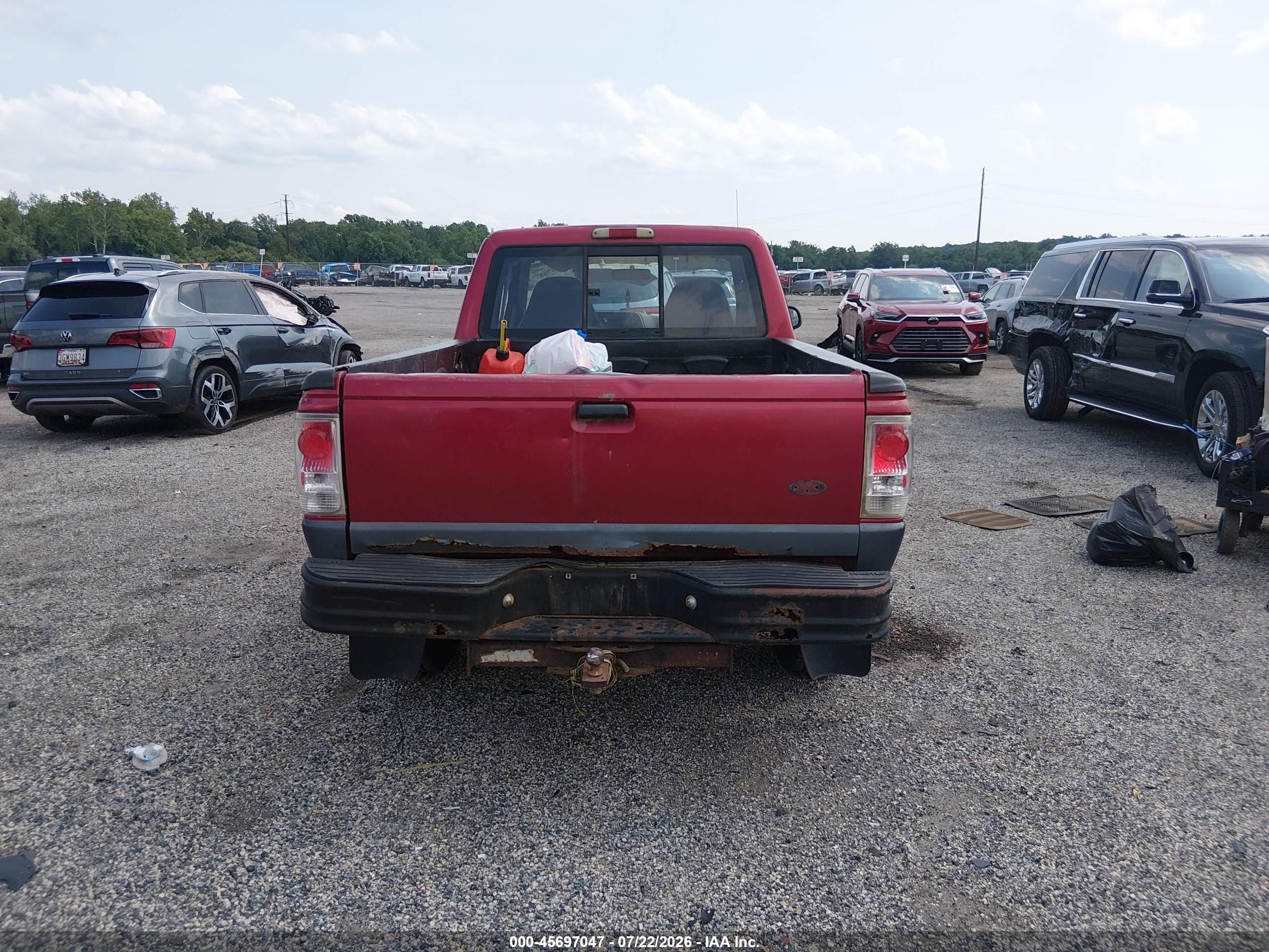 1994 Ford Ranger Super Cab Red vin: 1FTCR15XXRTA63584