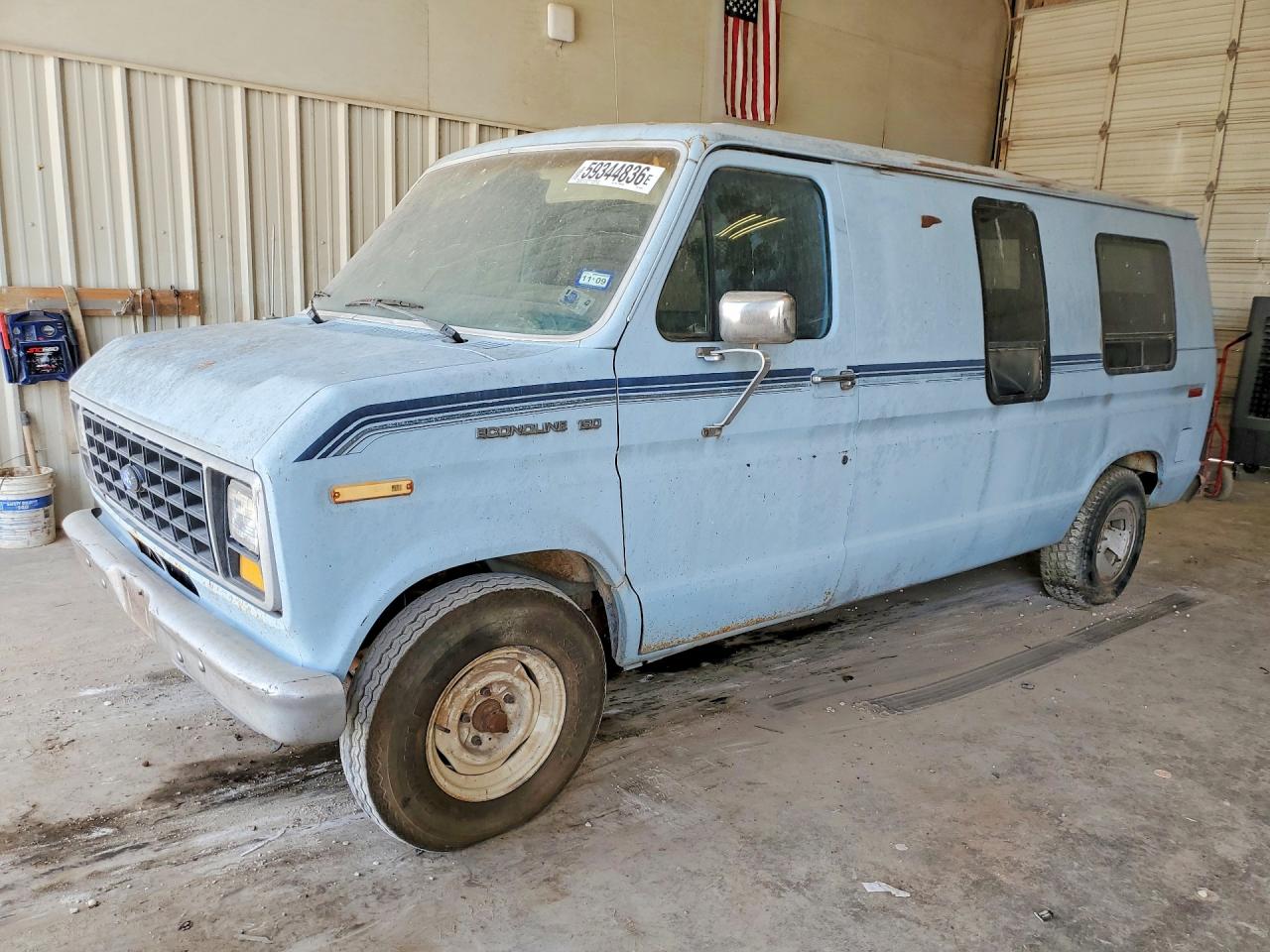 1984 Ford Econoline E150 Van Blue vin: 1FTDE14H8EHA88927