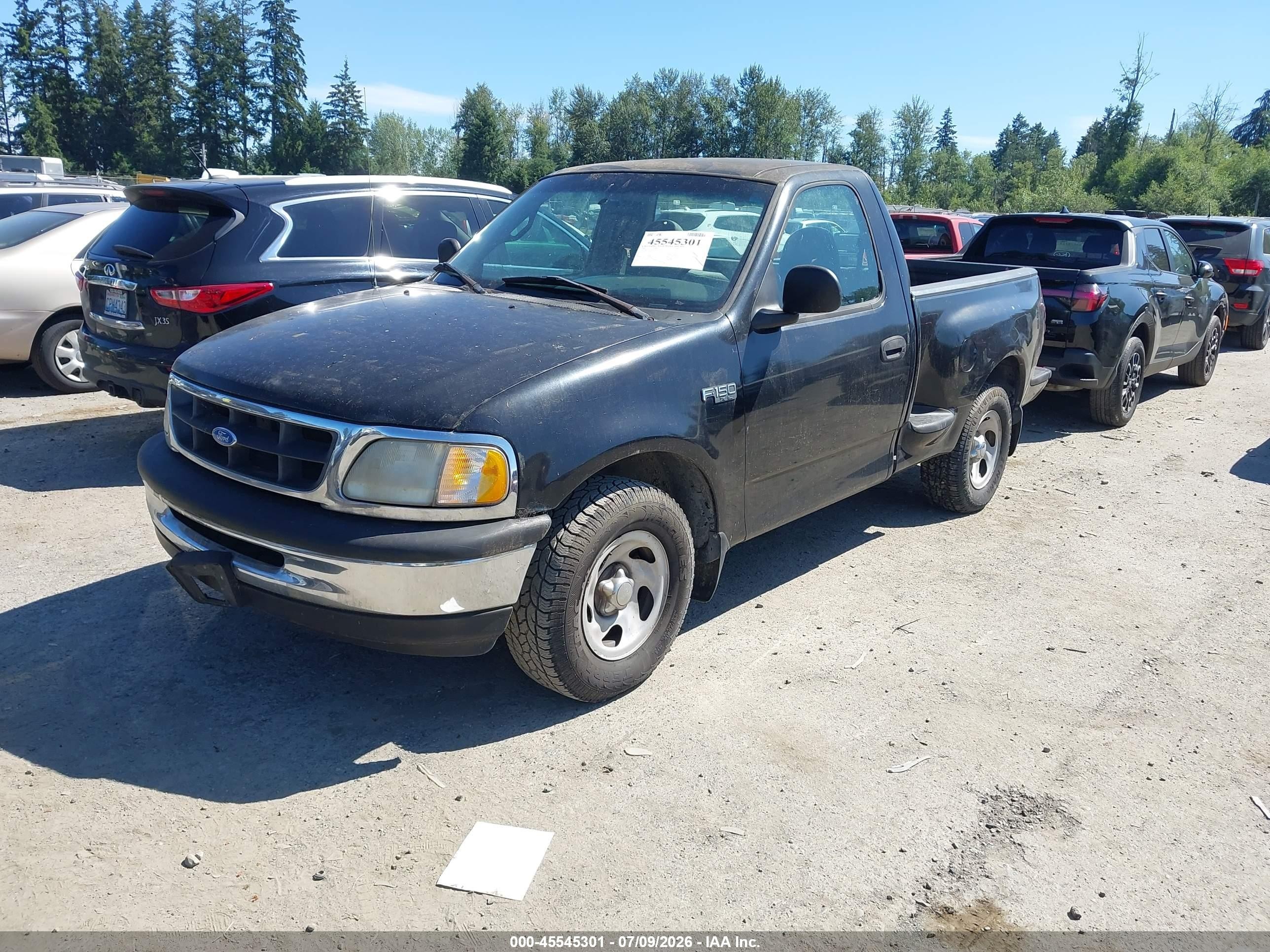 1997 Ford F-150 Xl/xlt Black vin: 1FTDF0726VKA11622
