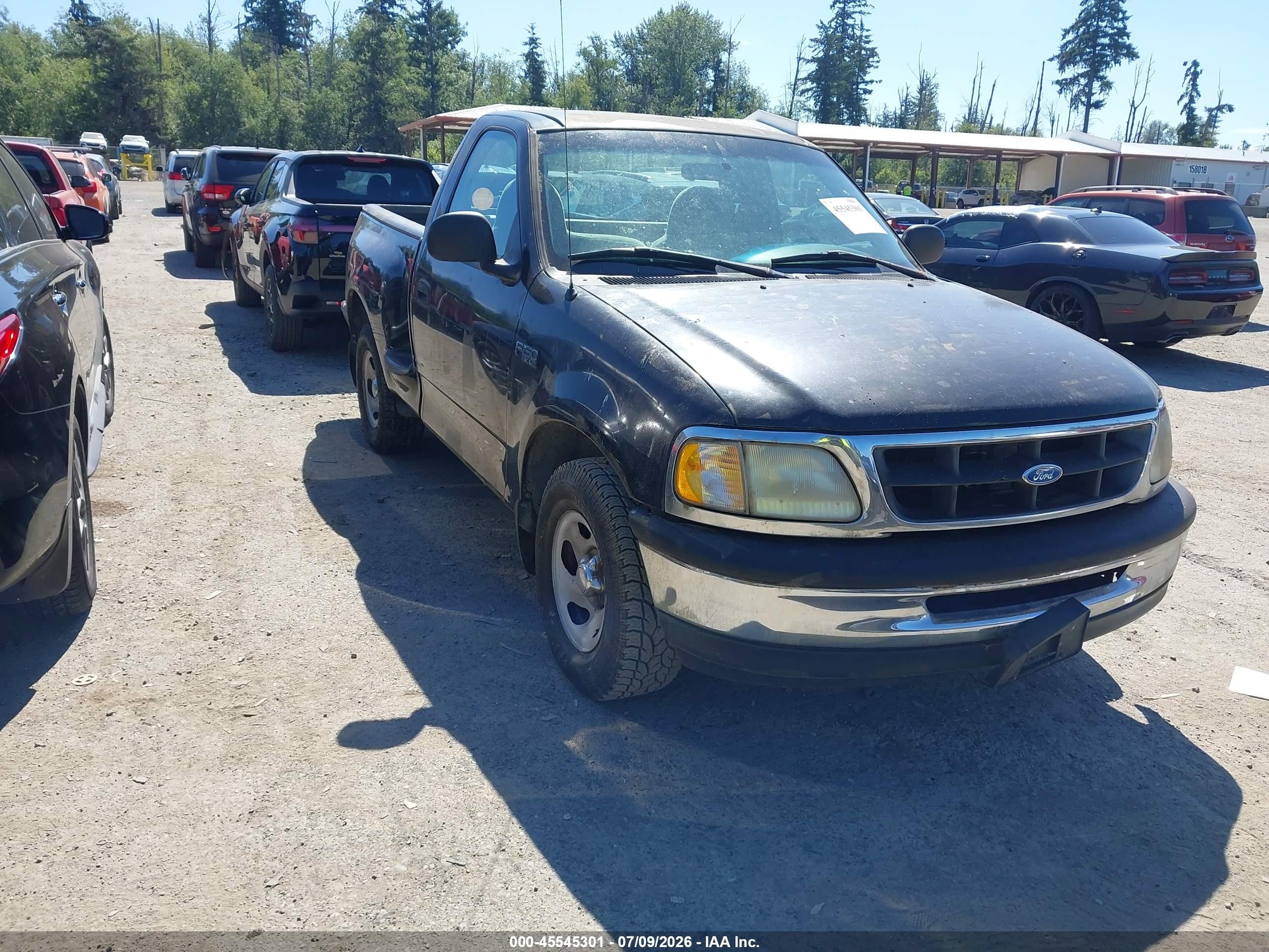 1997 Ford F-150 Xl/xlt Black vin: 1FTDF0726VKA11622