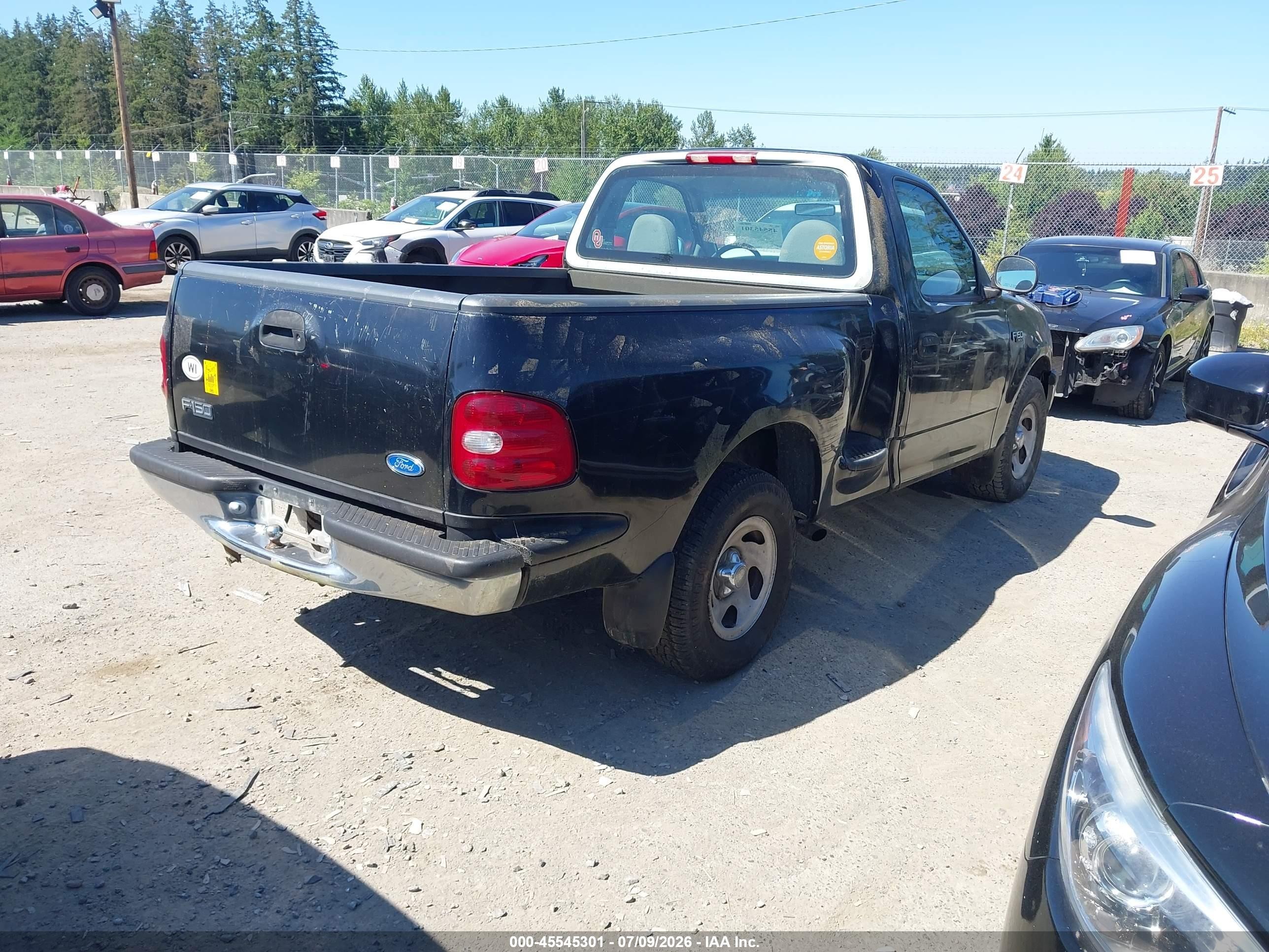 1997 Ford F-150 Xl/xlt Black vin: 1FTDF0726VKA11622