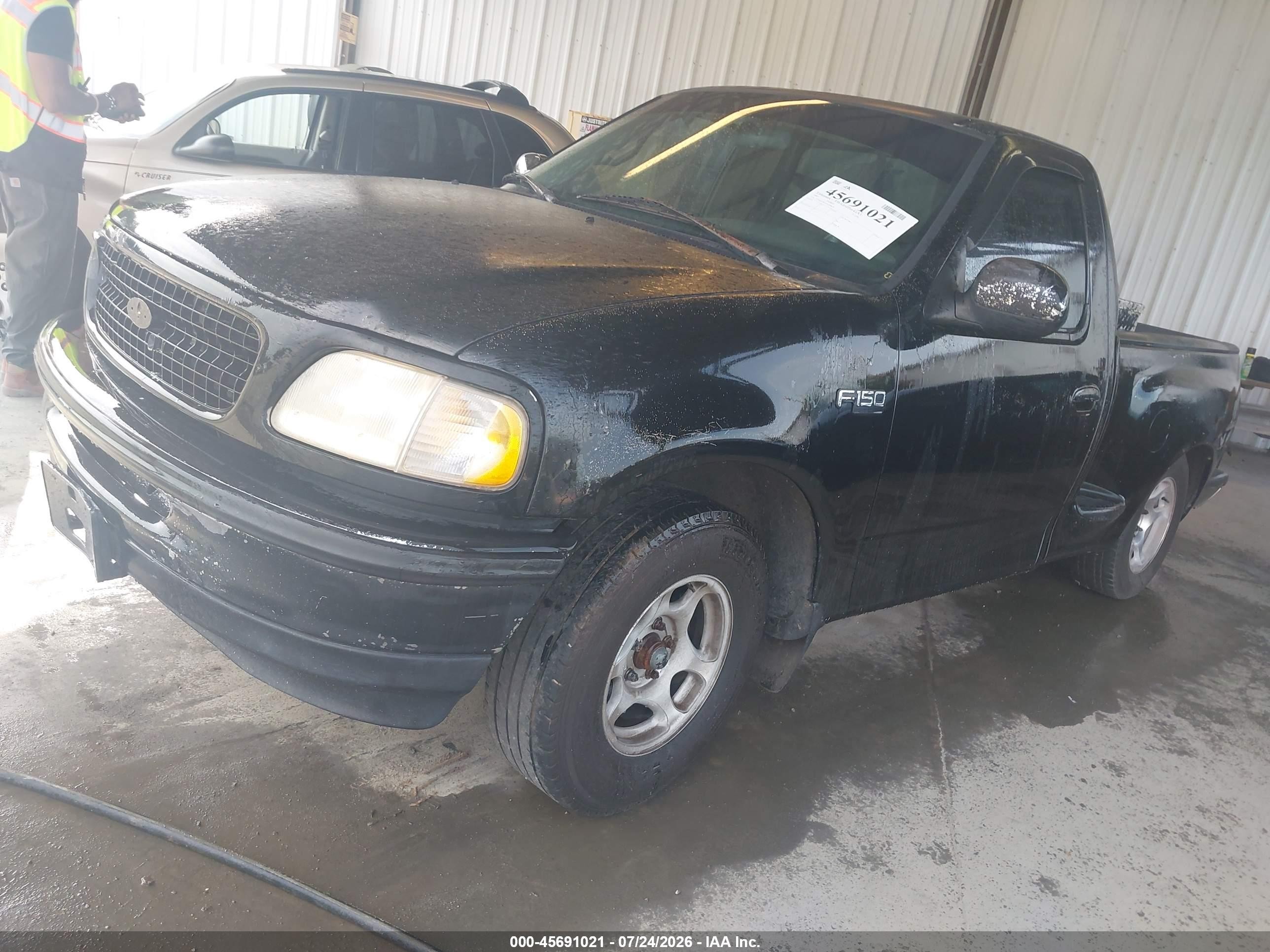 1997 Ford F-150 Lariat/xl/xlt Black vin: 1FTDF07W4VKD18838