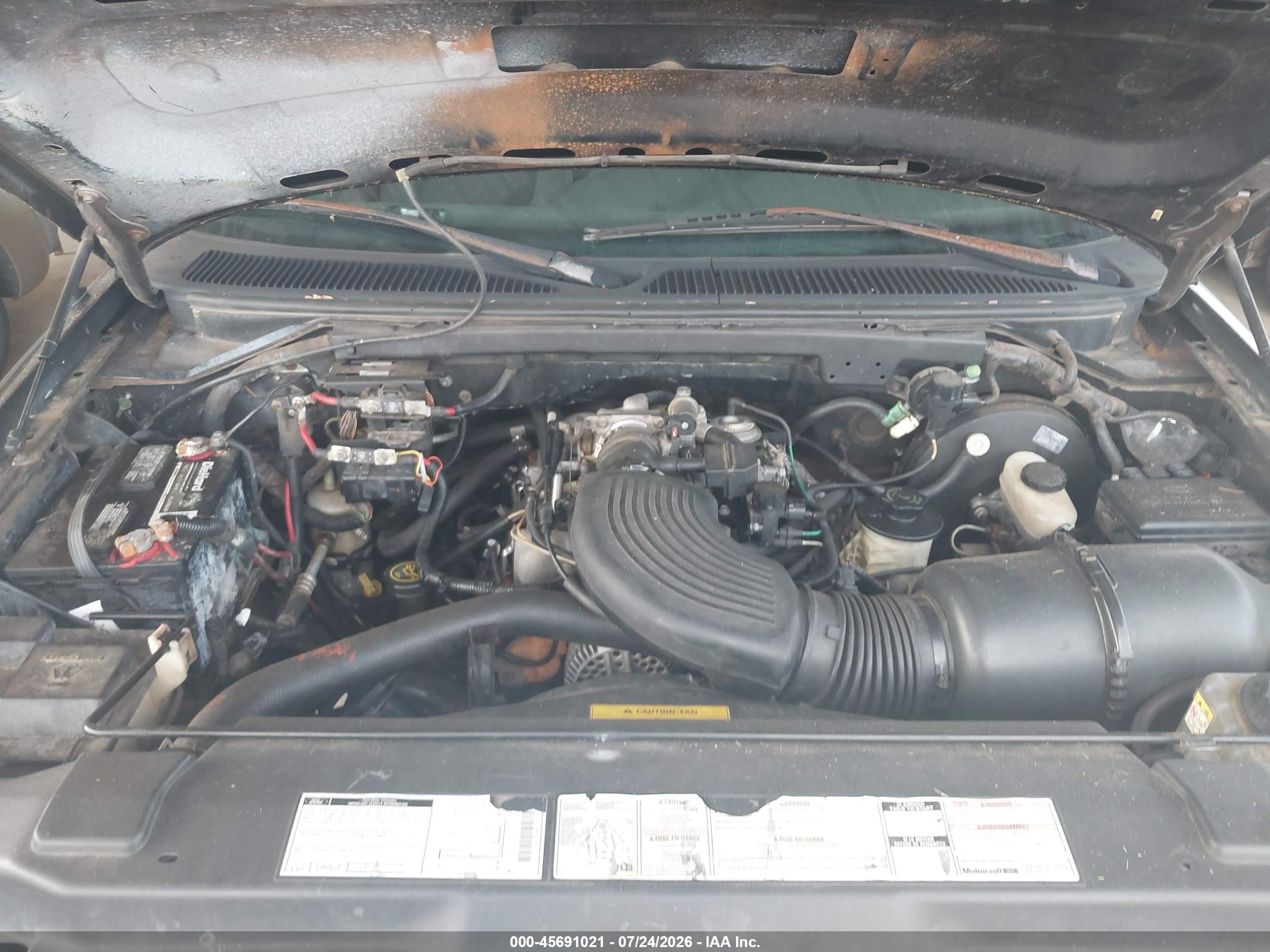 1997 Ford F-150 Lariat/xl/xlt Black vin: 1FTDF07W4VKD18838