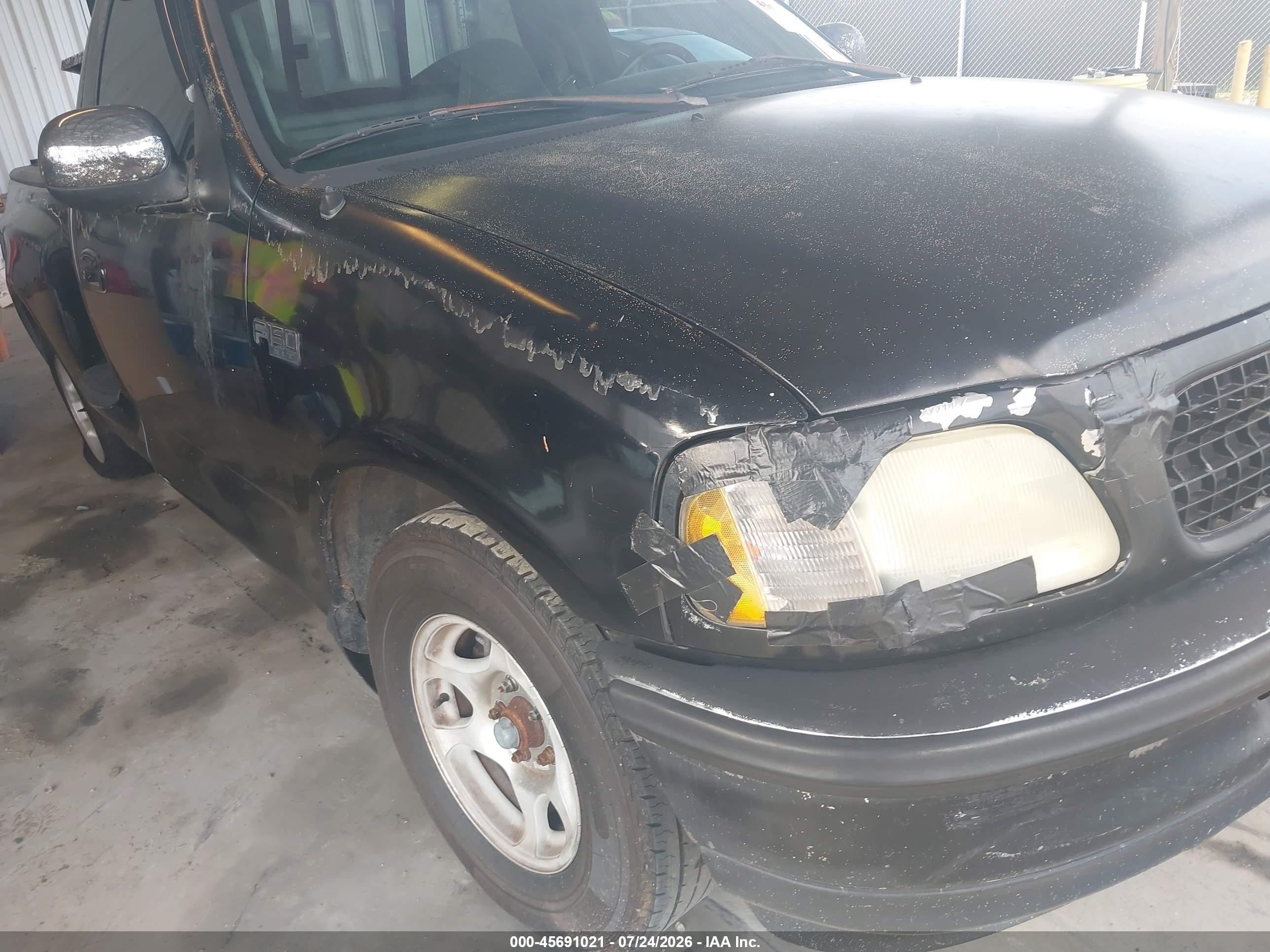1997 Ford F-150 Lariat/xl/xlt Black vin: 1FTDF07W4VKD18838