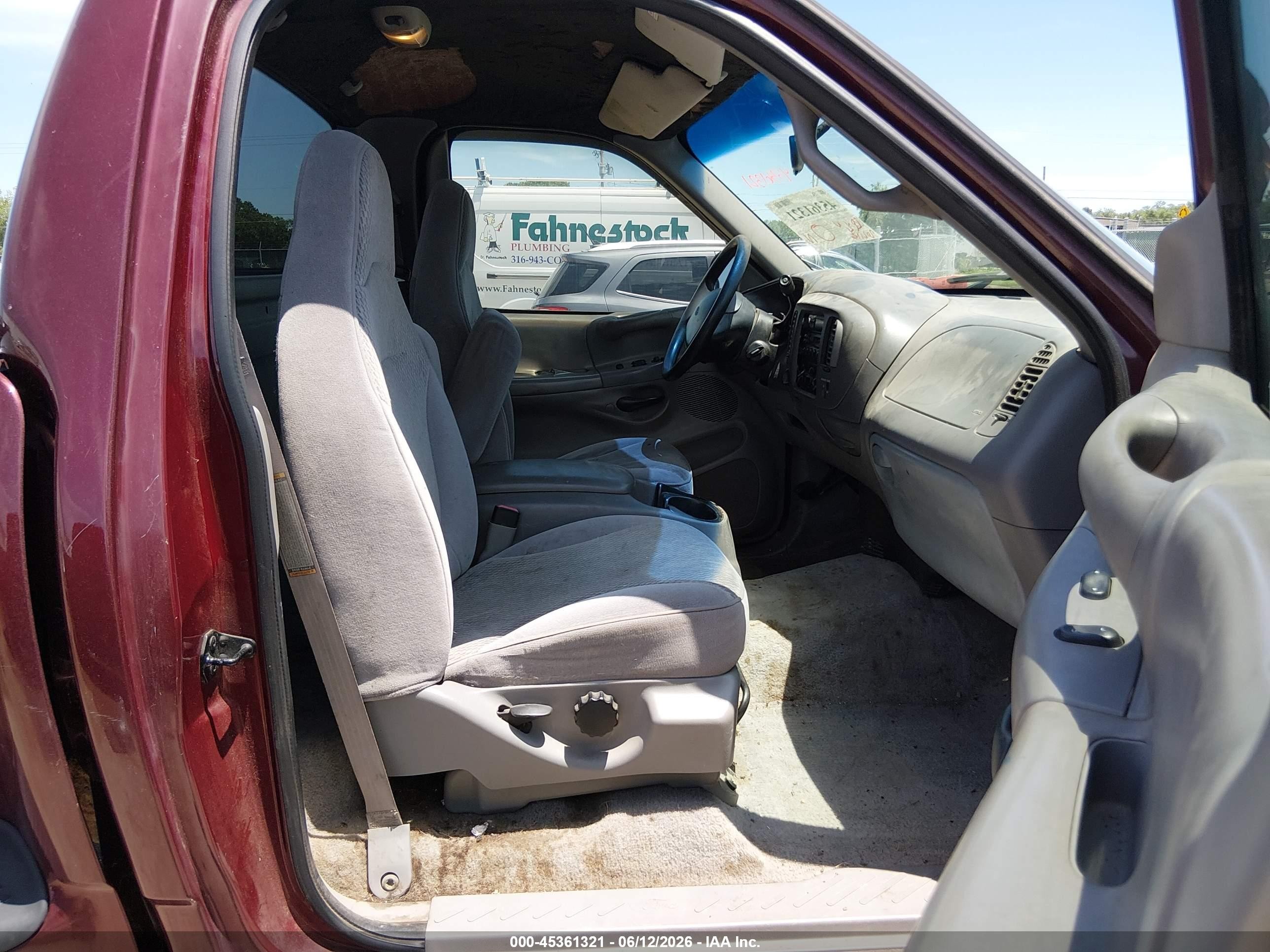 1997 Ford F-150 Lariat/xl/xlt Maroon vin: 1FTDF0860VKA00665