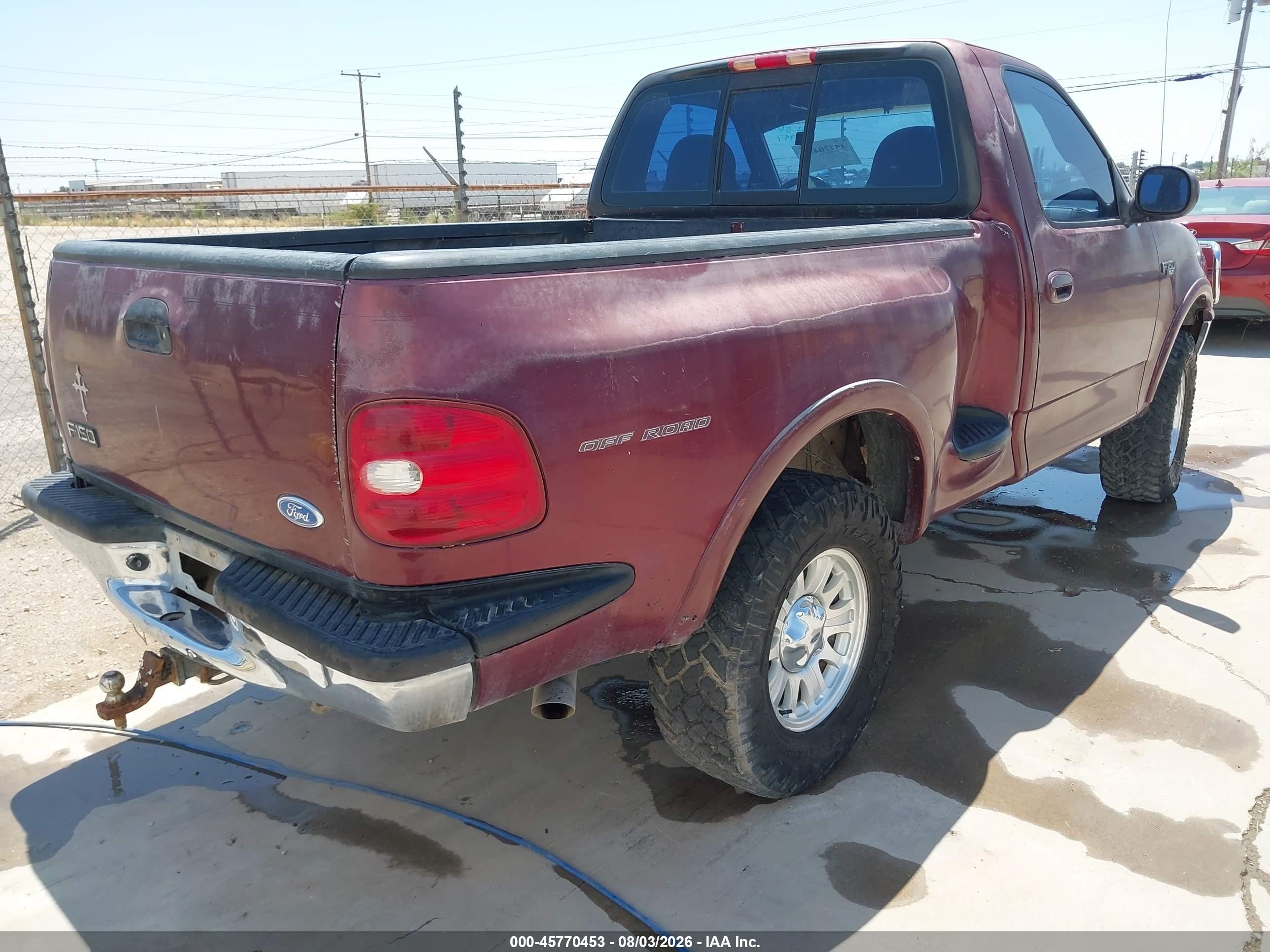 1997 Ford F-150 Lariat/xl/xlt Maroon vin: 1FTDF0862VKA46997