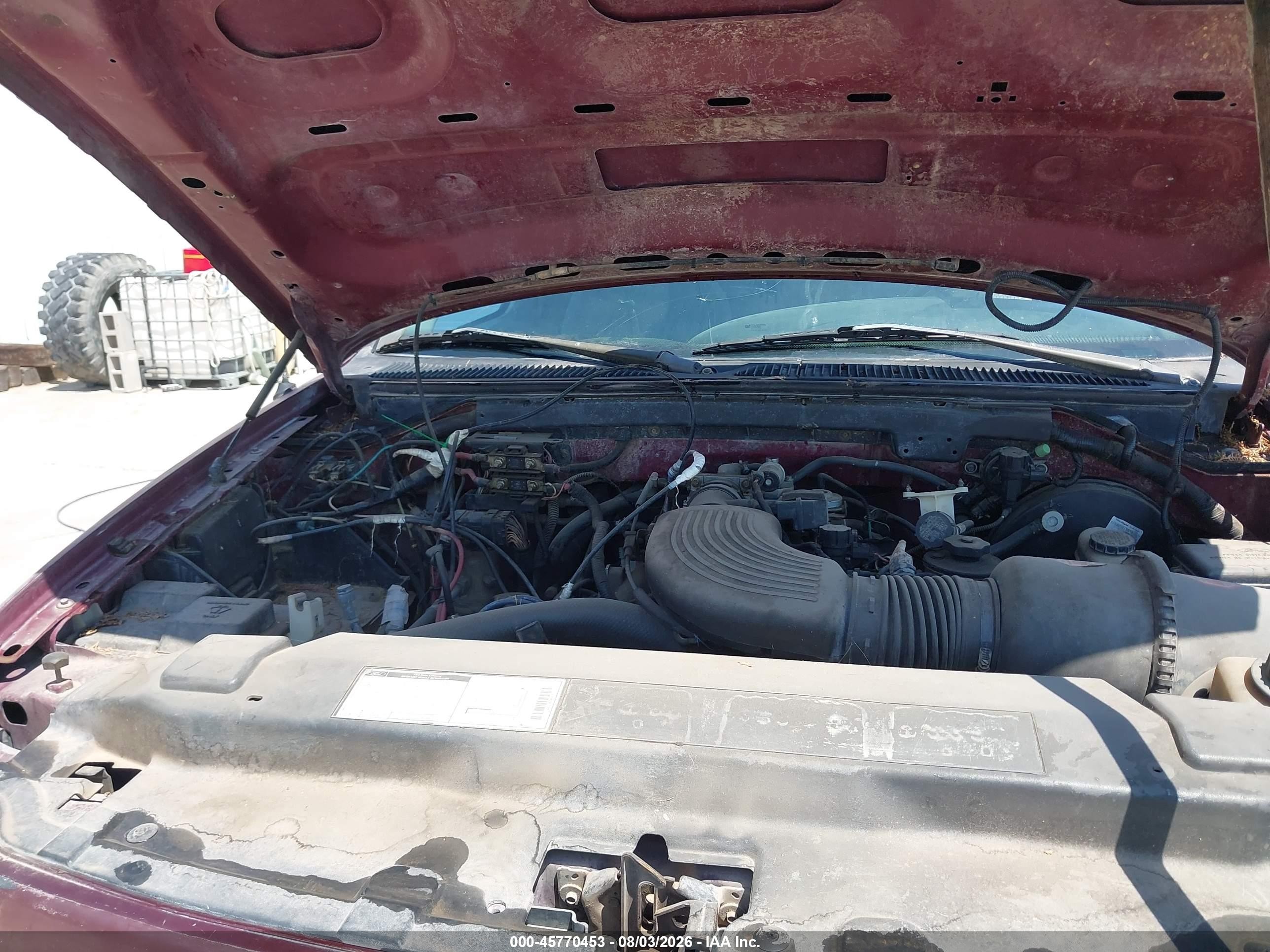1997 Ford F-150 Lariat/xl/xlt Maroon vin: 1FTDF0862VKA46997