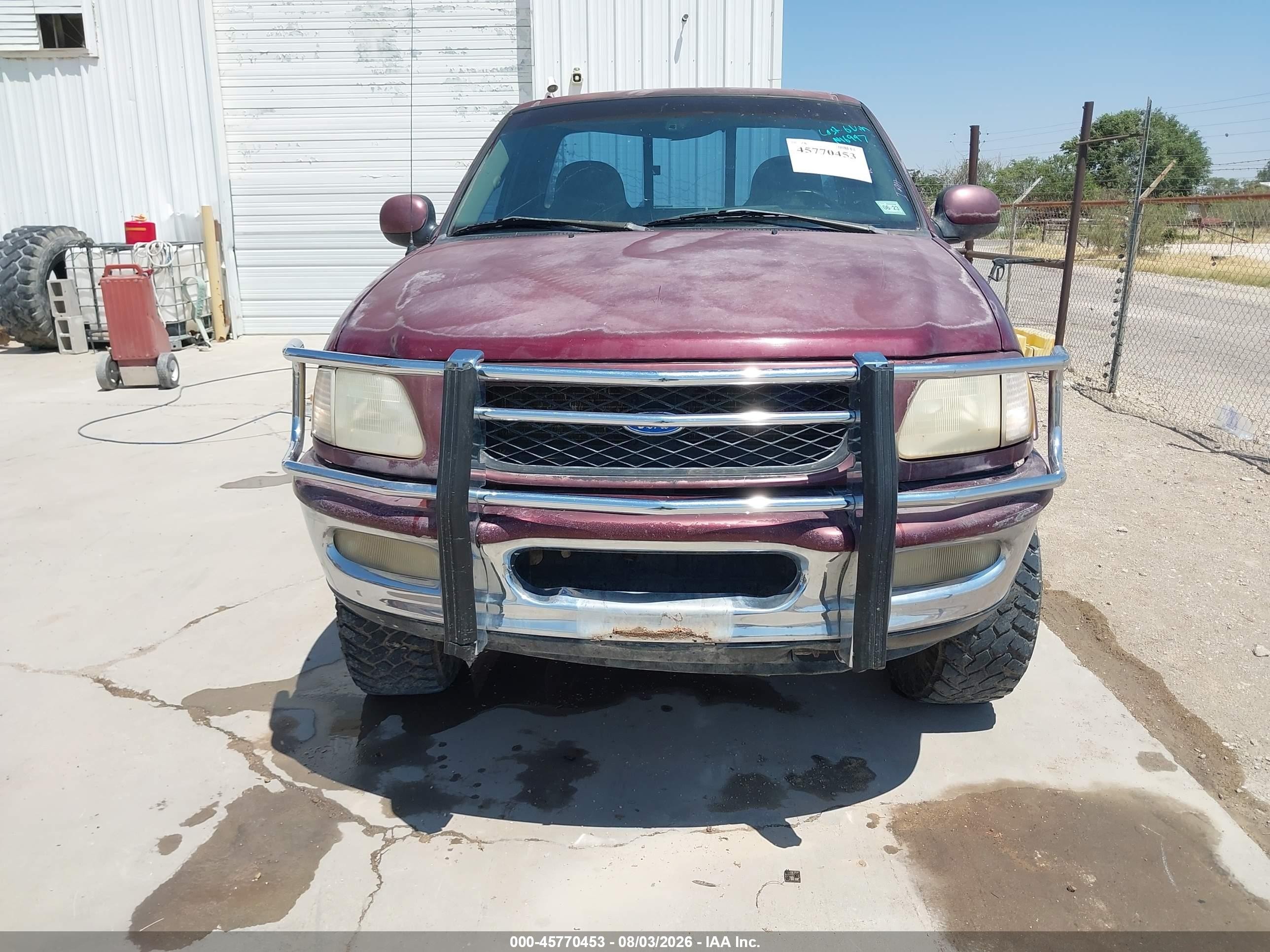 1997 Ford F-150 Lariat/xl/xlt Maroon vin: 1FTDF0862VKA46997
