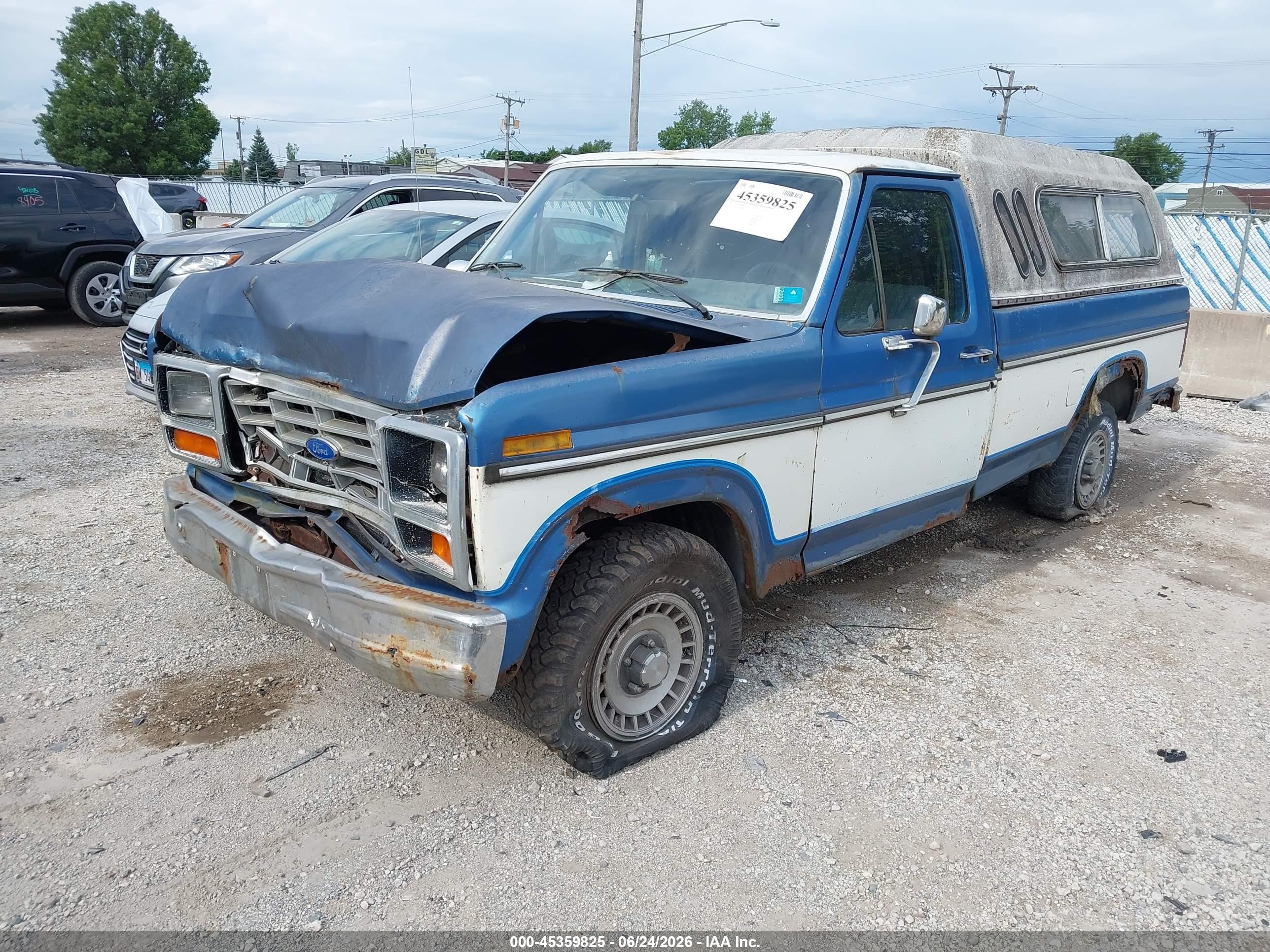 1985 Ford F150   Синий vin: 1FTDF15F9FPA46879