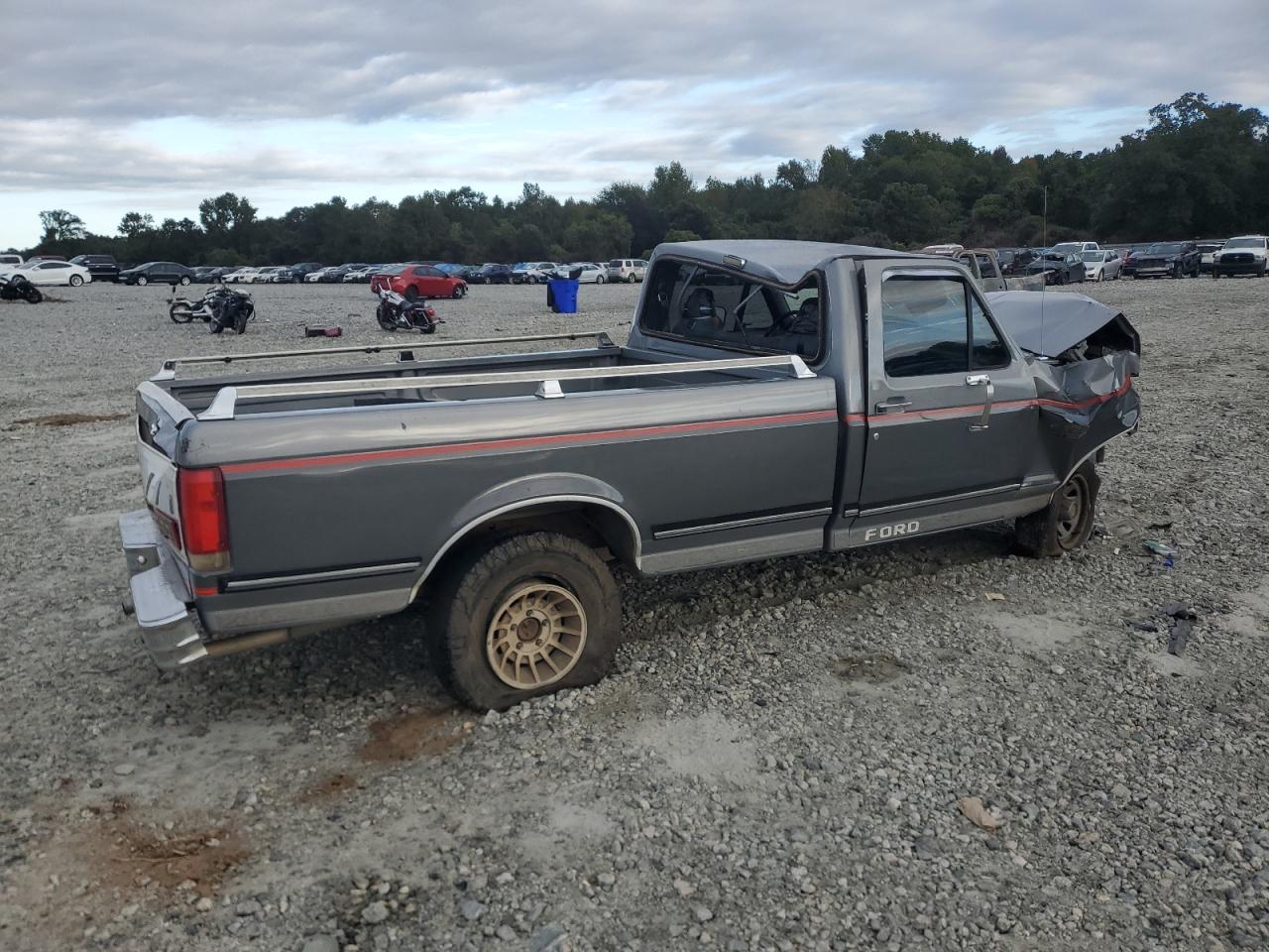1989 Ford F150 Gray vin: 1FTDF15N0KNB40565