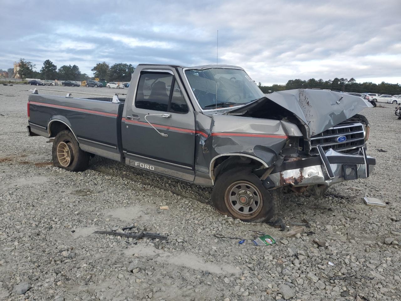 1989 Ford F150 Gray vin: 1FTDF15N0KNB40565