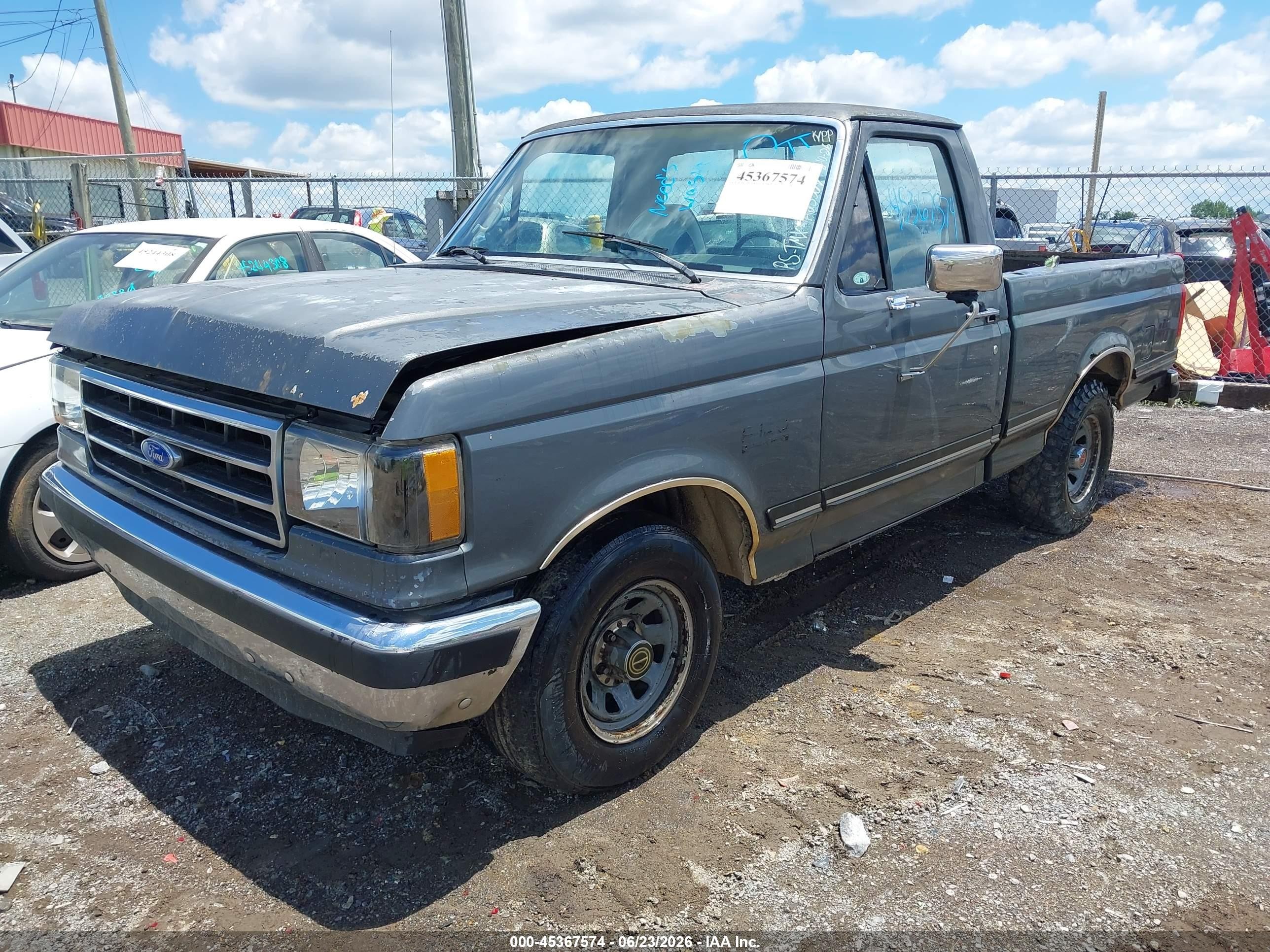 1990 Ford F150   Gray vin: 1FTDF15N0LLA23307