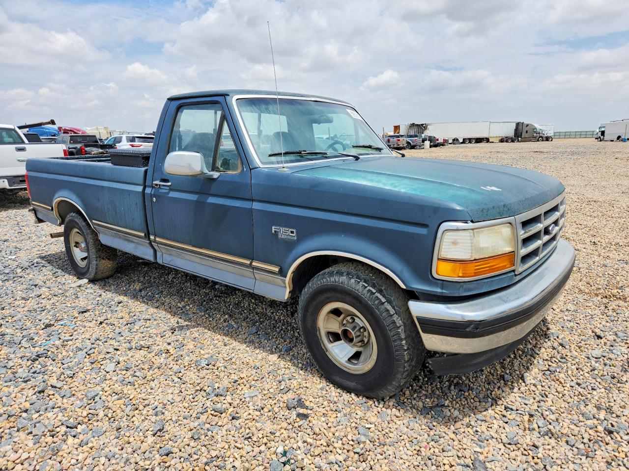 1993 Ford F-150 Blue vin: 1FTDF15N0PLA47130