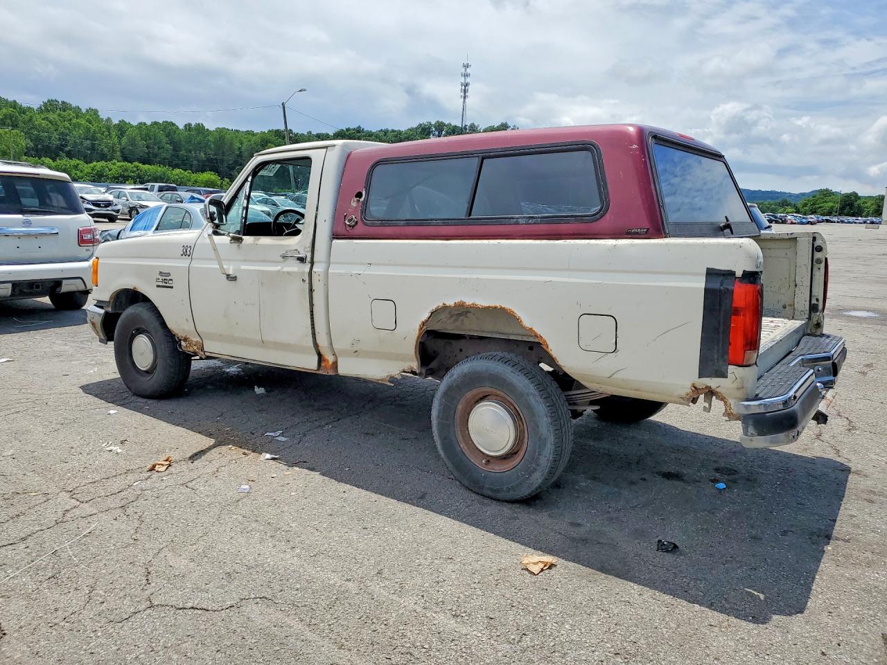 1991 Ford F150 Beige vin: 1FTDF15N1MKA77383