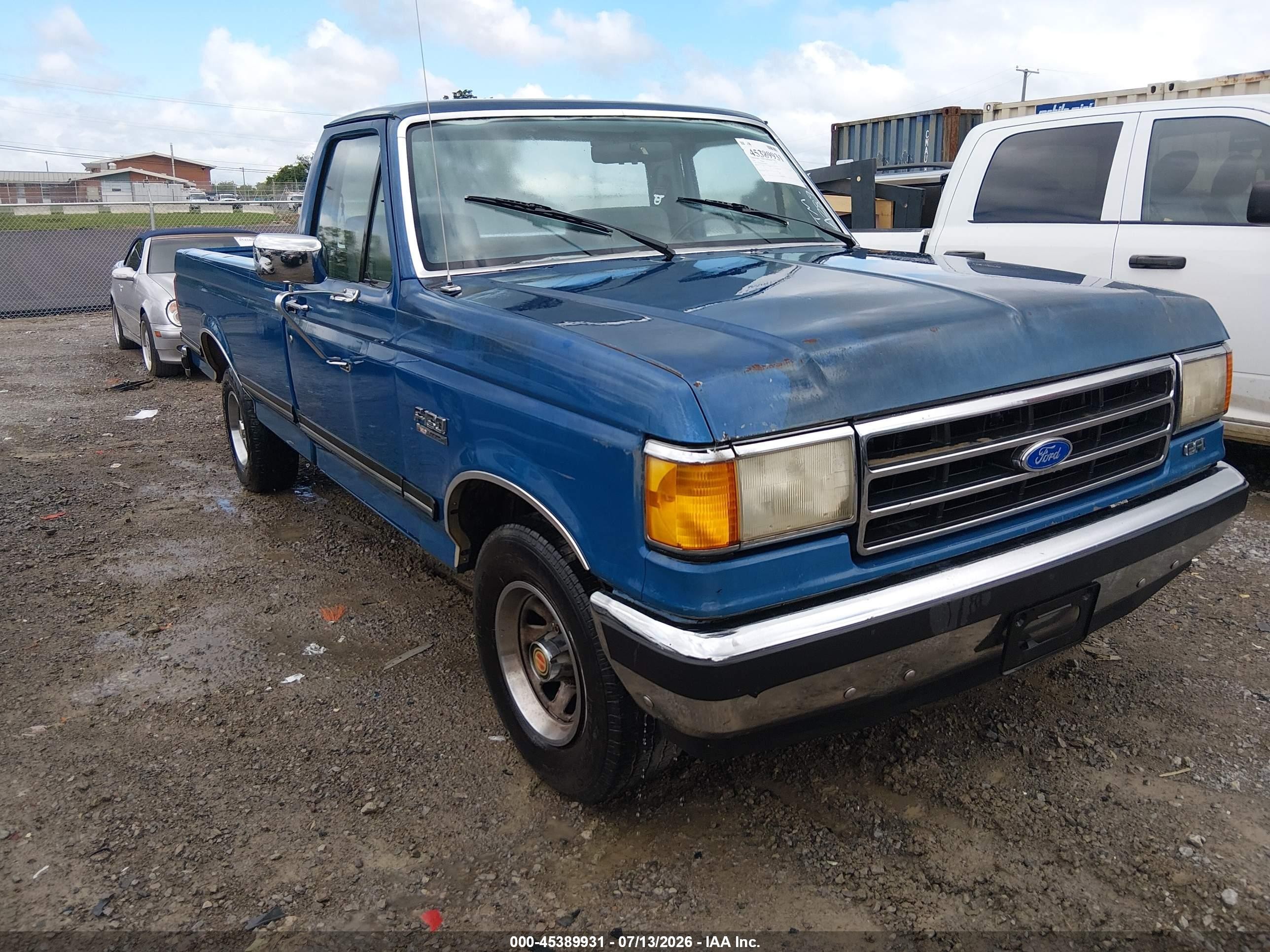 1991 Ford F150   Blue vin: 1FTDF15N3MNA28975