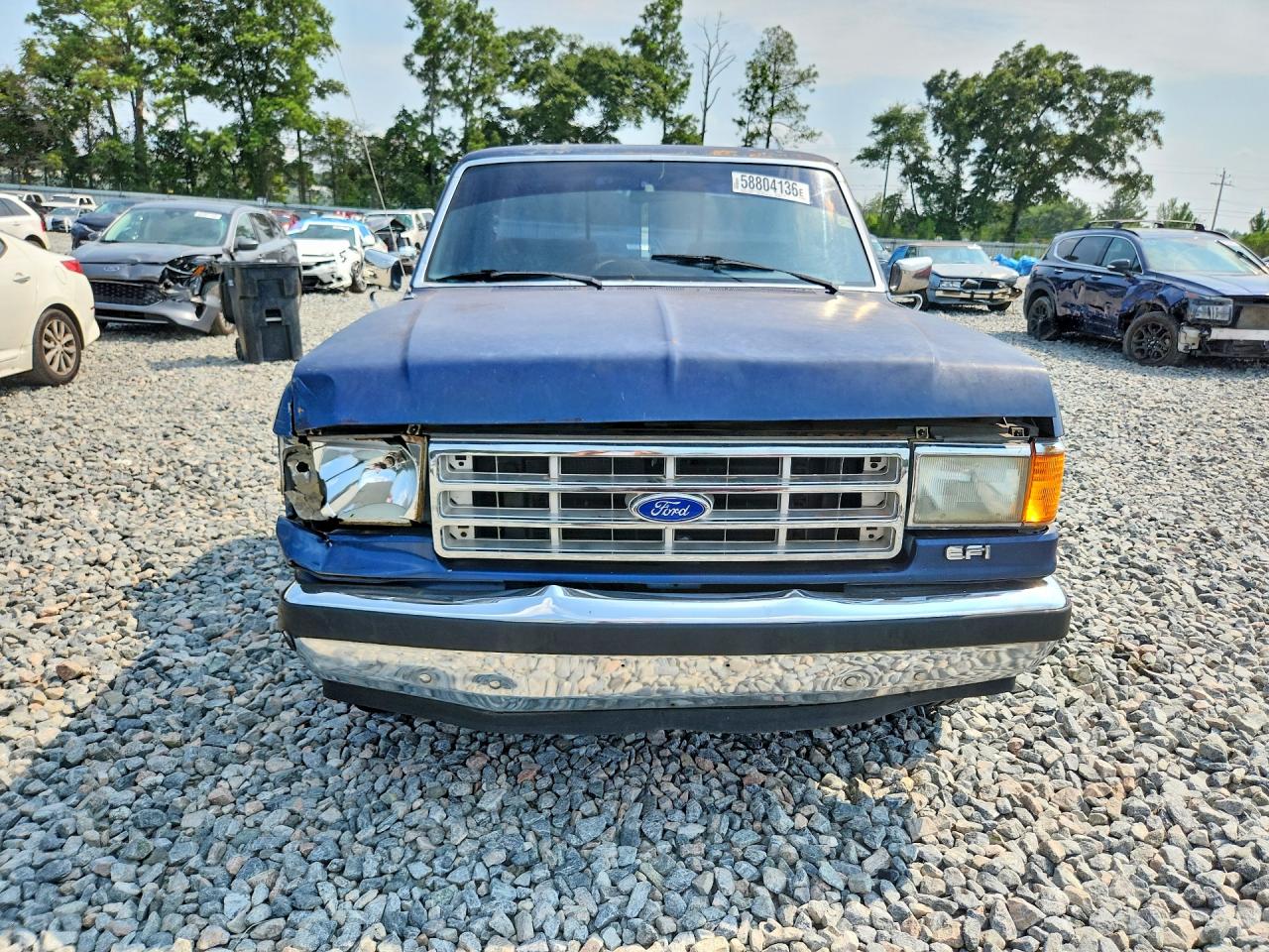 1988 Ford F150 Blue vin: 1FTDF15N6JNB54890