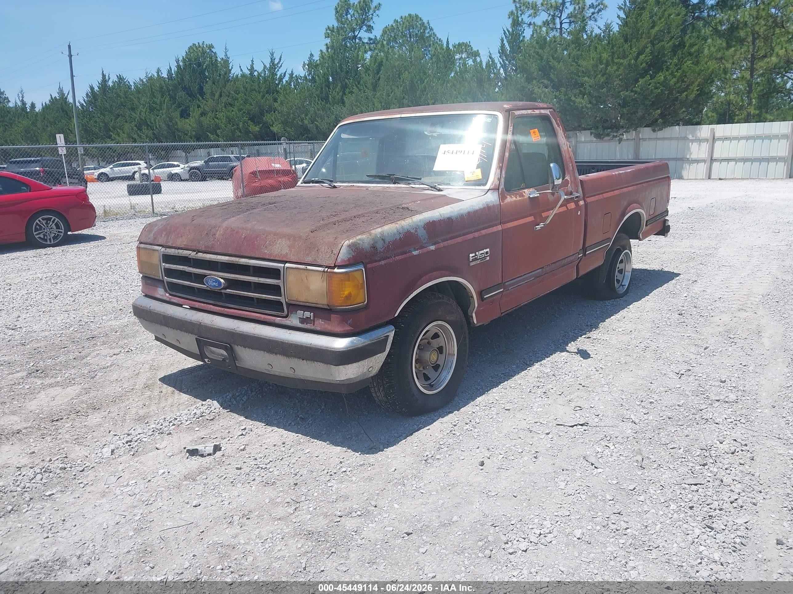 1989 Ford F150   Red vin: 1FTDF15N7KNB79914