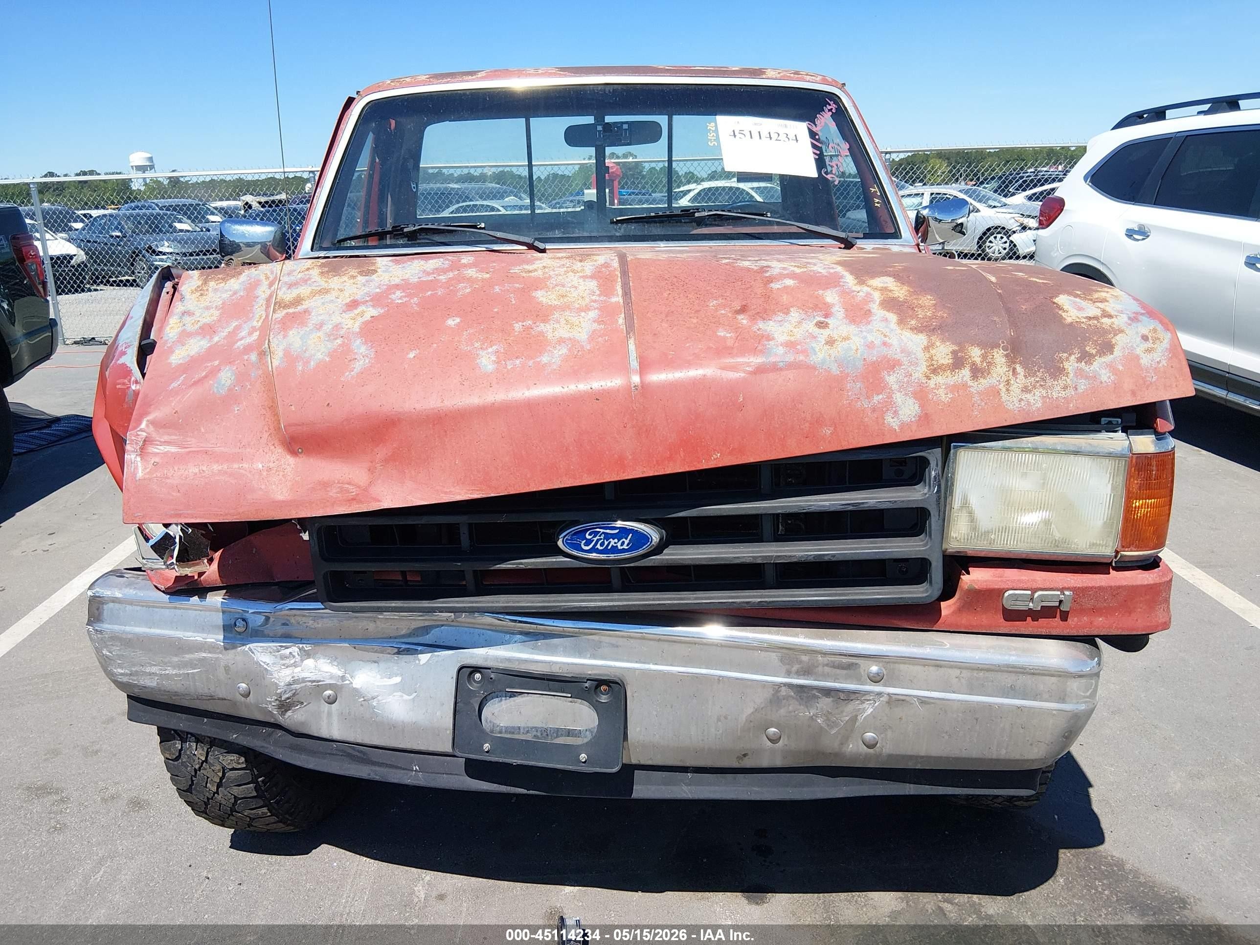 1987 Ford F150   Red vin: 1FTDF15NXHNA09149