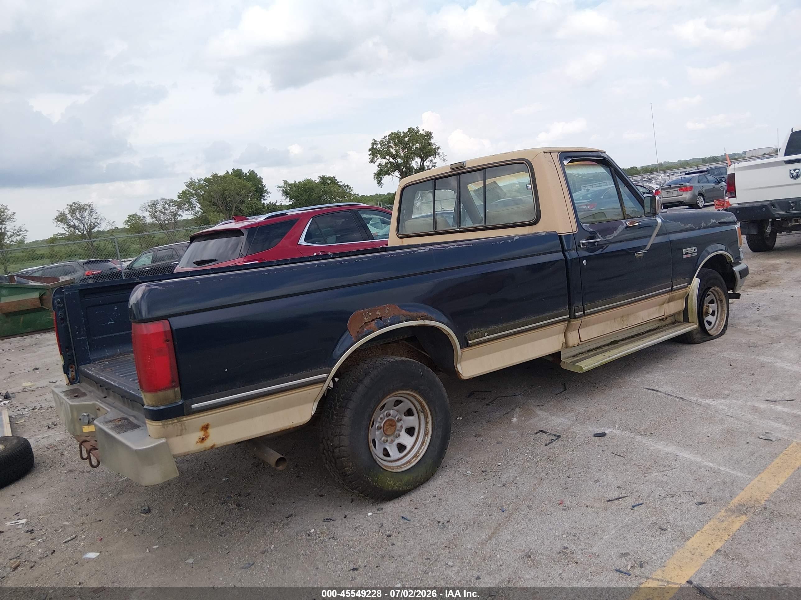 1988 Ford F150   Blue vin: 1FTDF15NXJKA95392