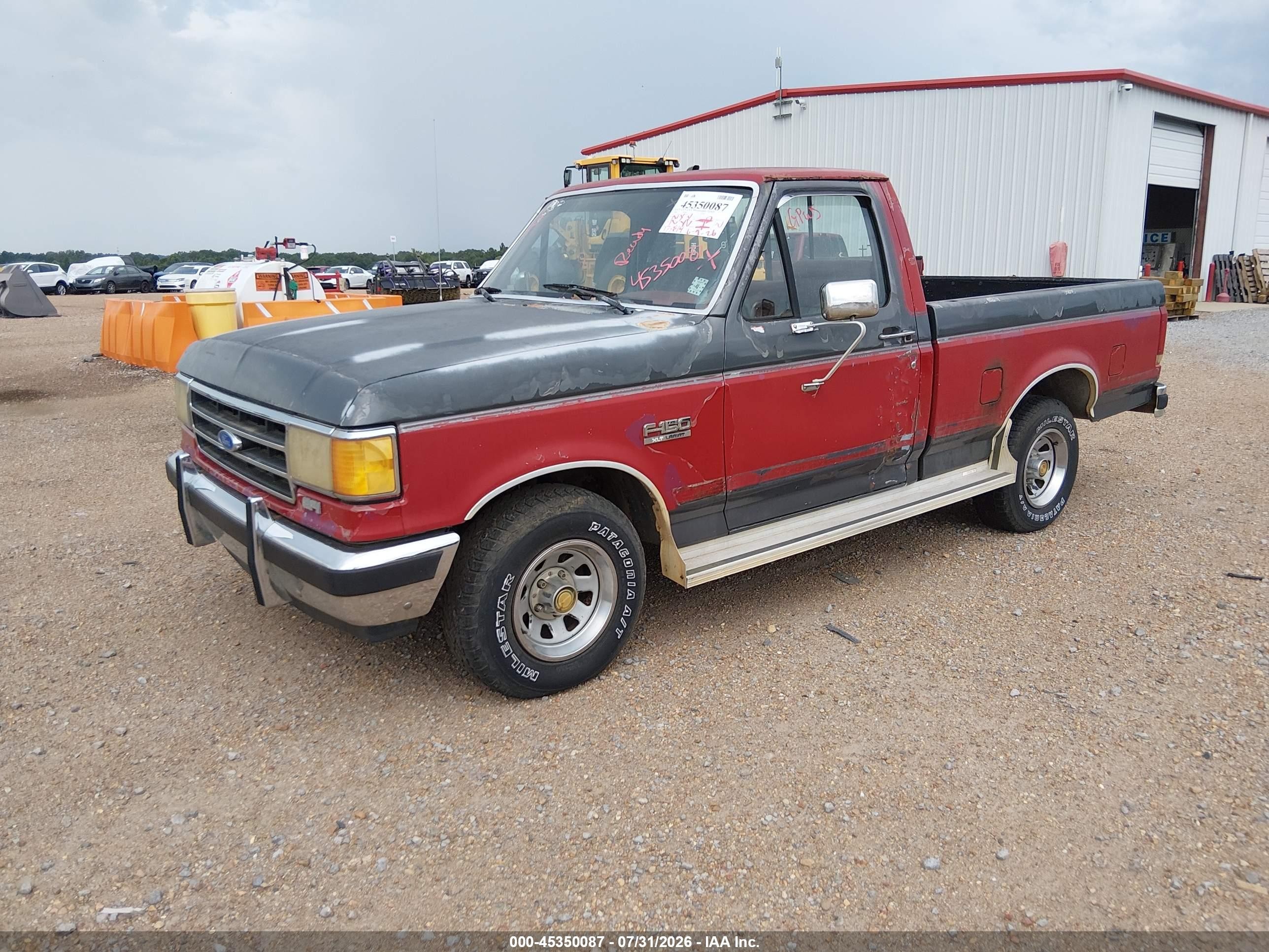1990 Ford F150   Красный vin: 1FTDF15NXLNA48154