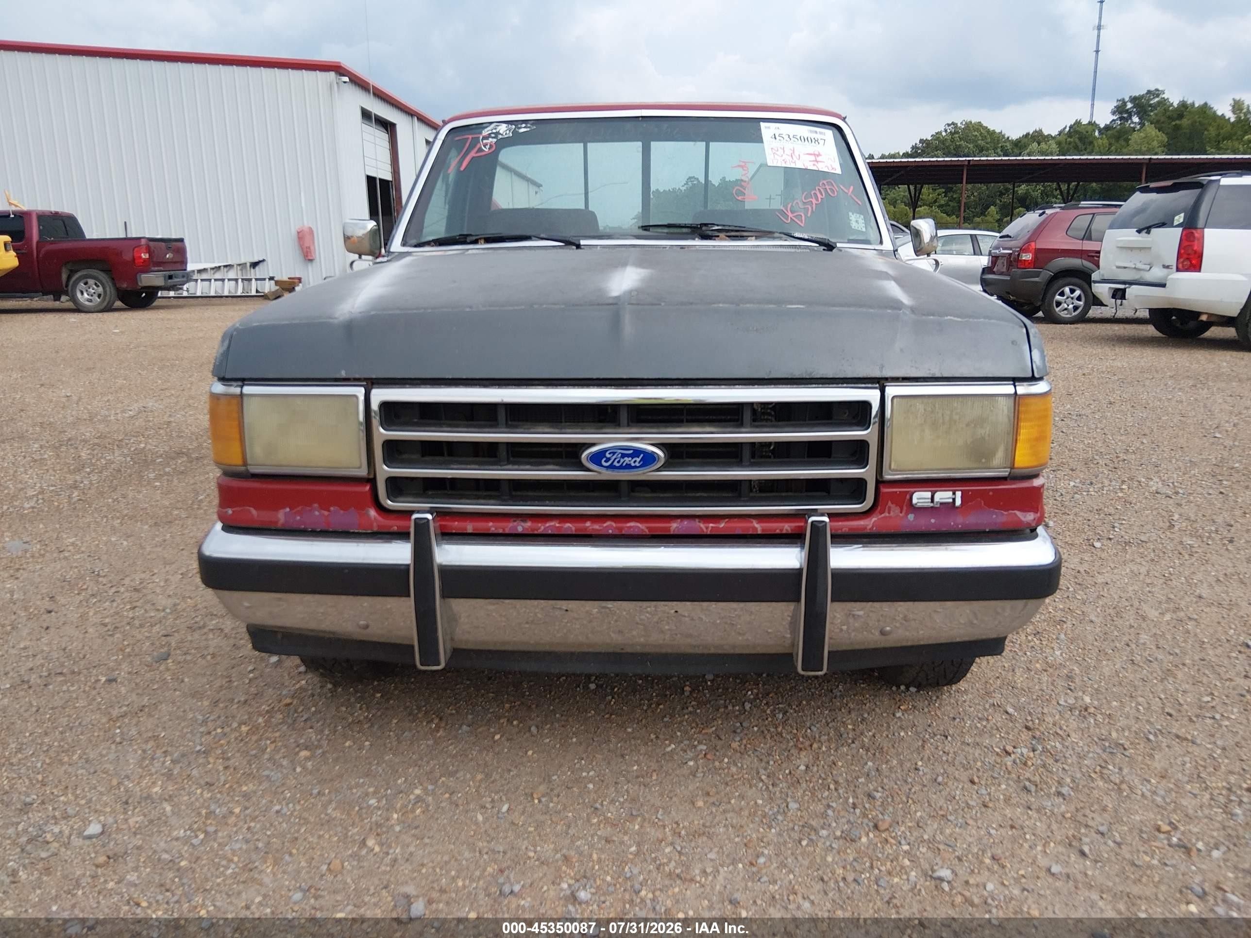 1990 Ford F150   Красный vin: 1FTDF15NXLNA48154