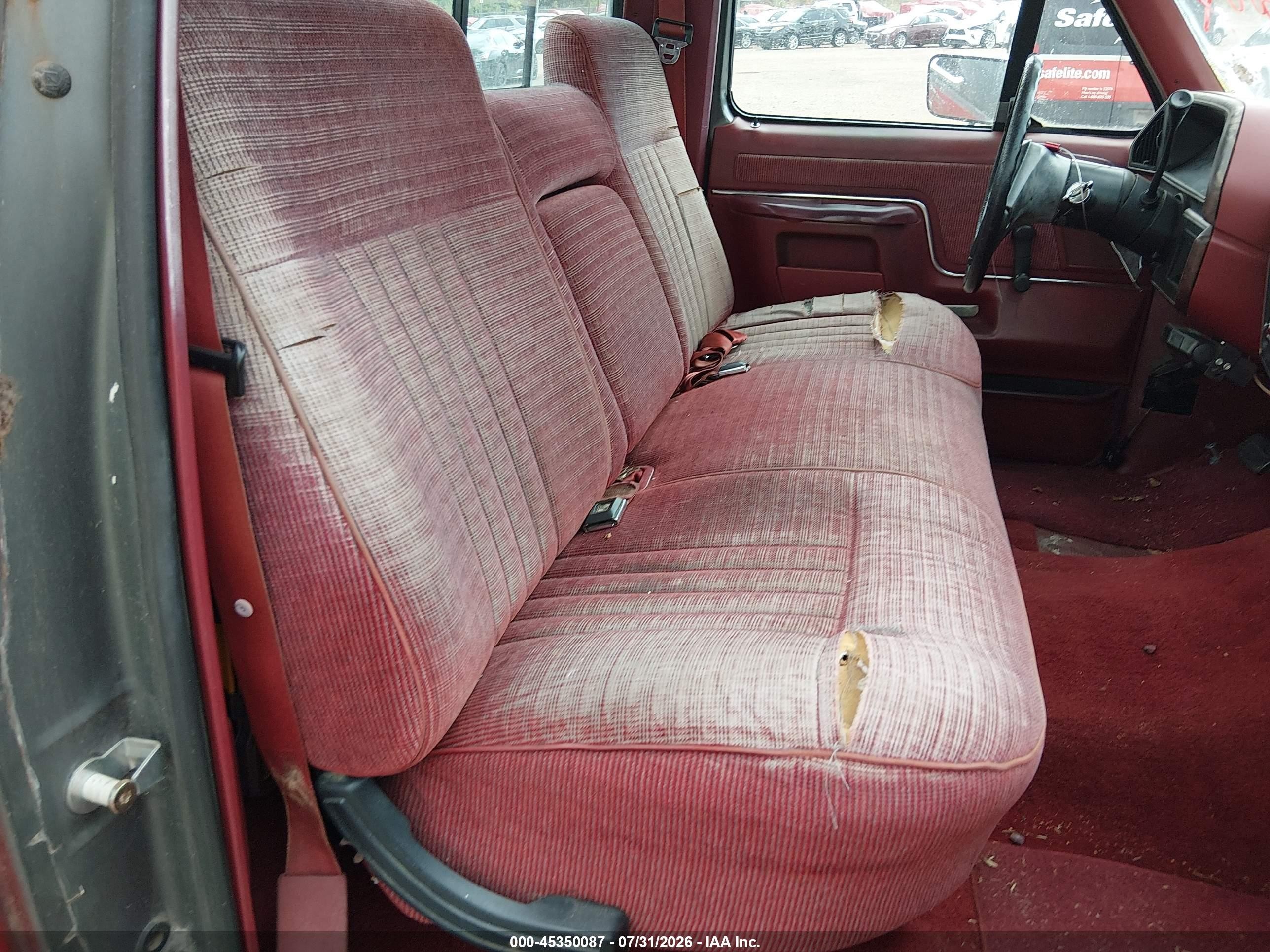 1990 Ford F150   Красный vin: 1FTDF15NXLNA48154