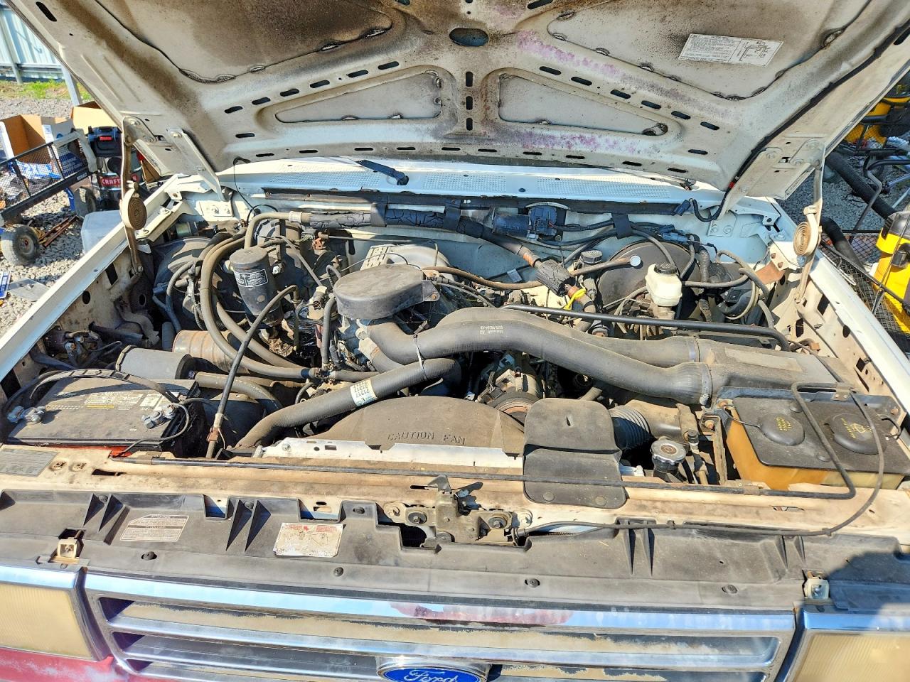 1991 Ford F150 White vin: 1FTDF15NXMNA02275
