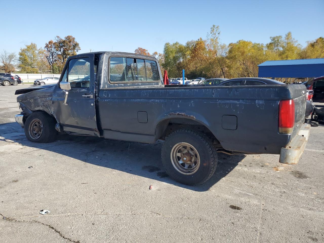 1987 Ford F150 Gray vin: 1FTDF15Y0HKB03827