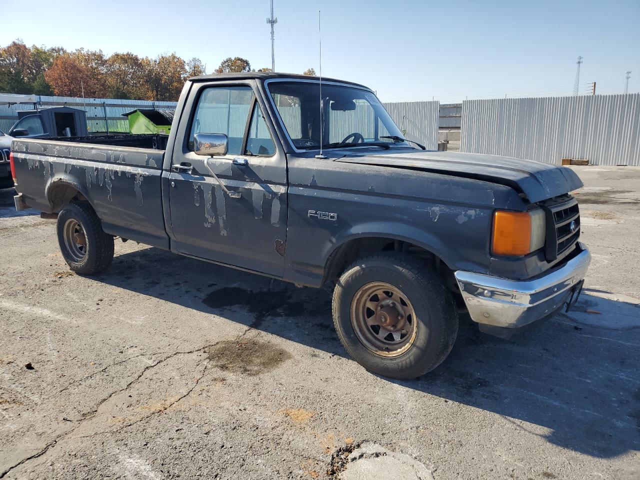 1987 Ford F150 Gray vin: 1FTDF15Y0HKB03827