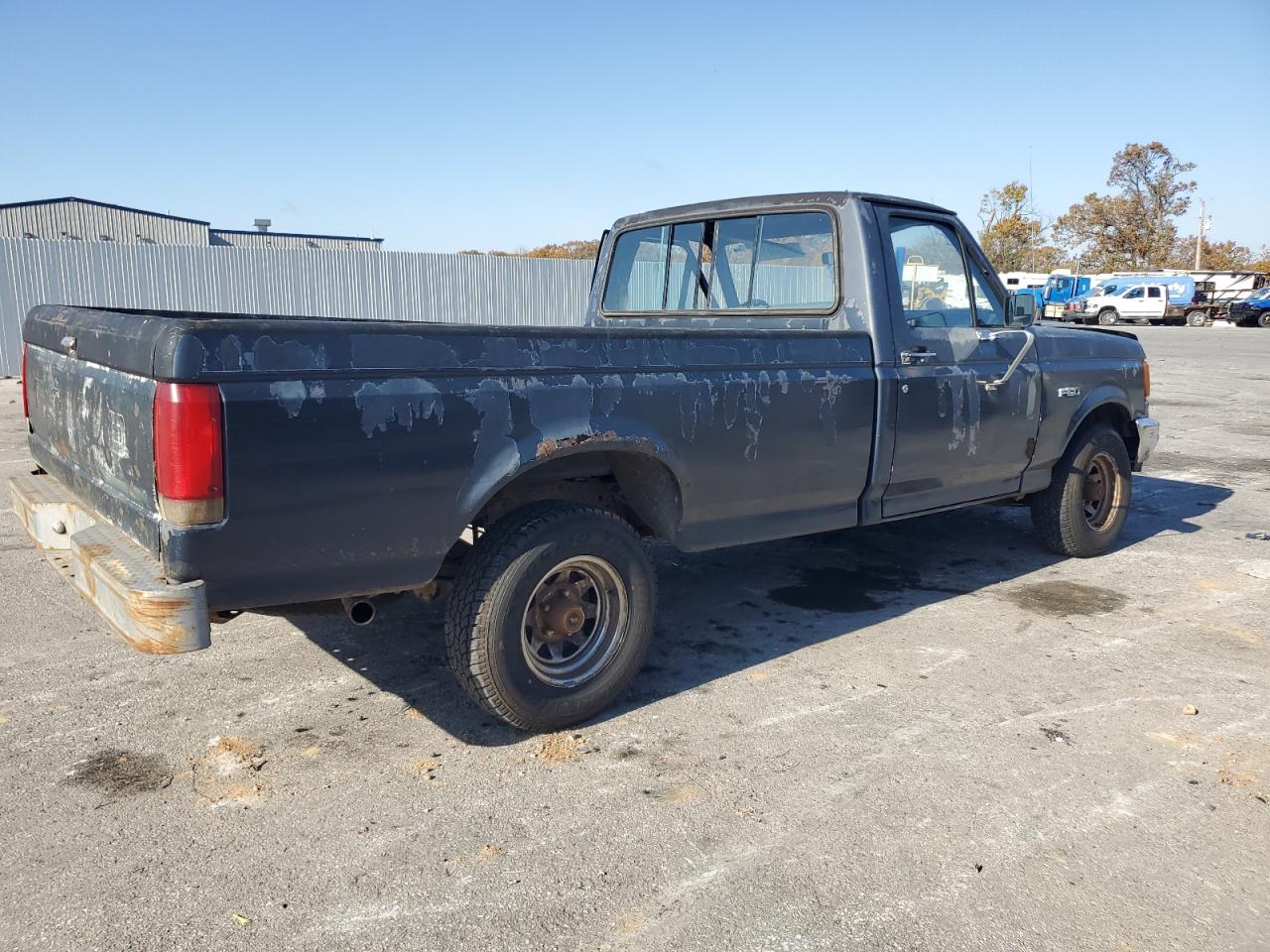 1987 Ford F150 Gray vin: 1FTDF15Y0HKB03827