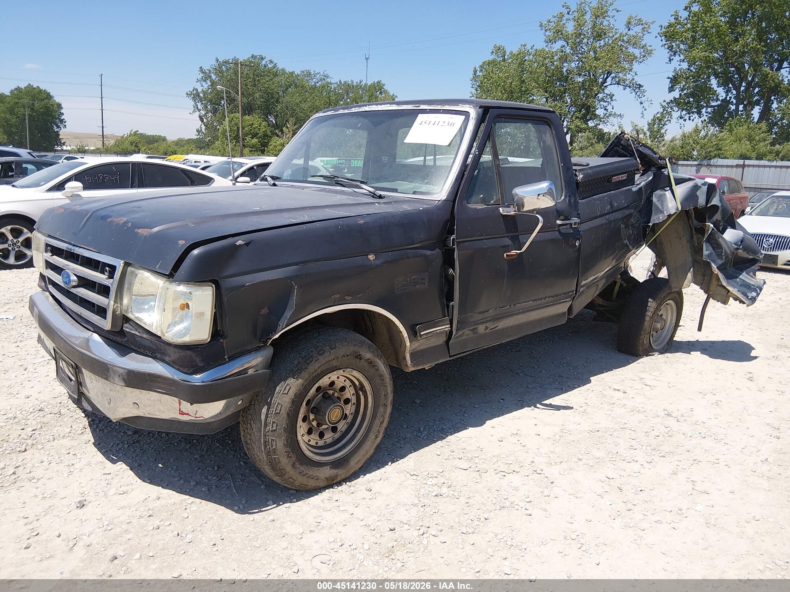 1991 Ford F150   Gray vin: 1FTDF15Y0MNA40060