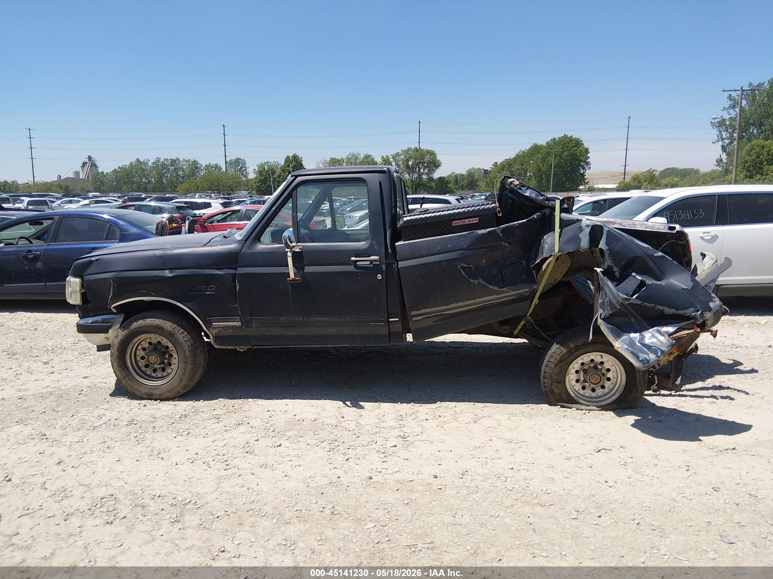 1991 Ford F150   Gray vin: 1FTDF15Y0MNA40060