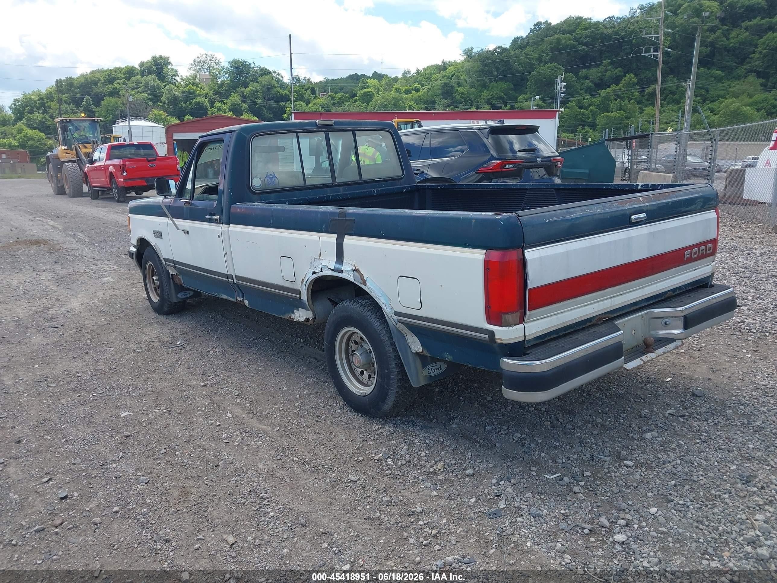 1991 Ford F150   Green vin: 1FTDF15Y0MNA83944