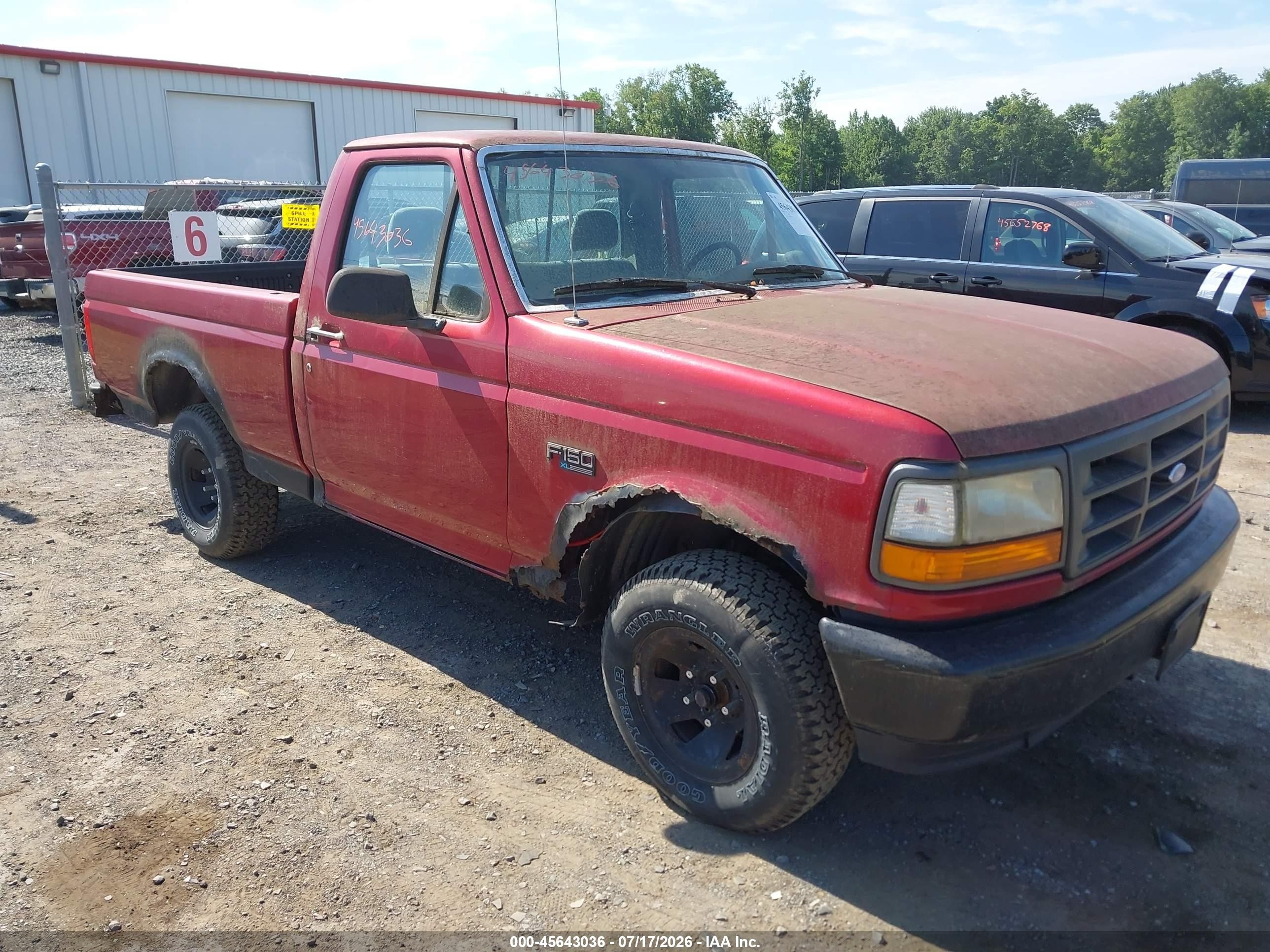 1995 Ford F150   Red vin: 1FTDF15Y0SNA55882