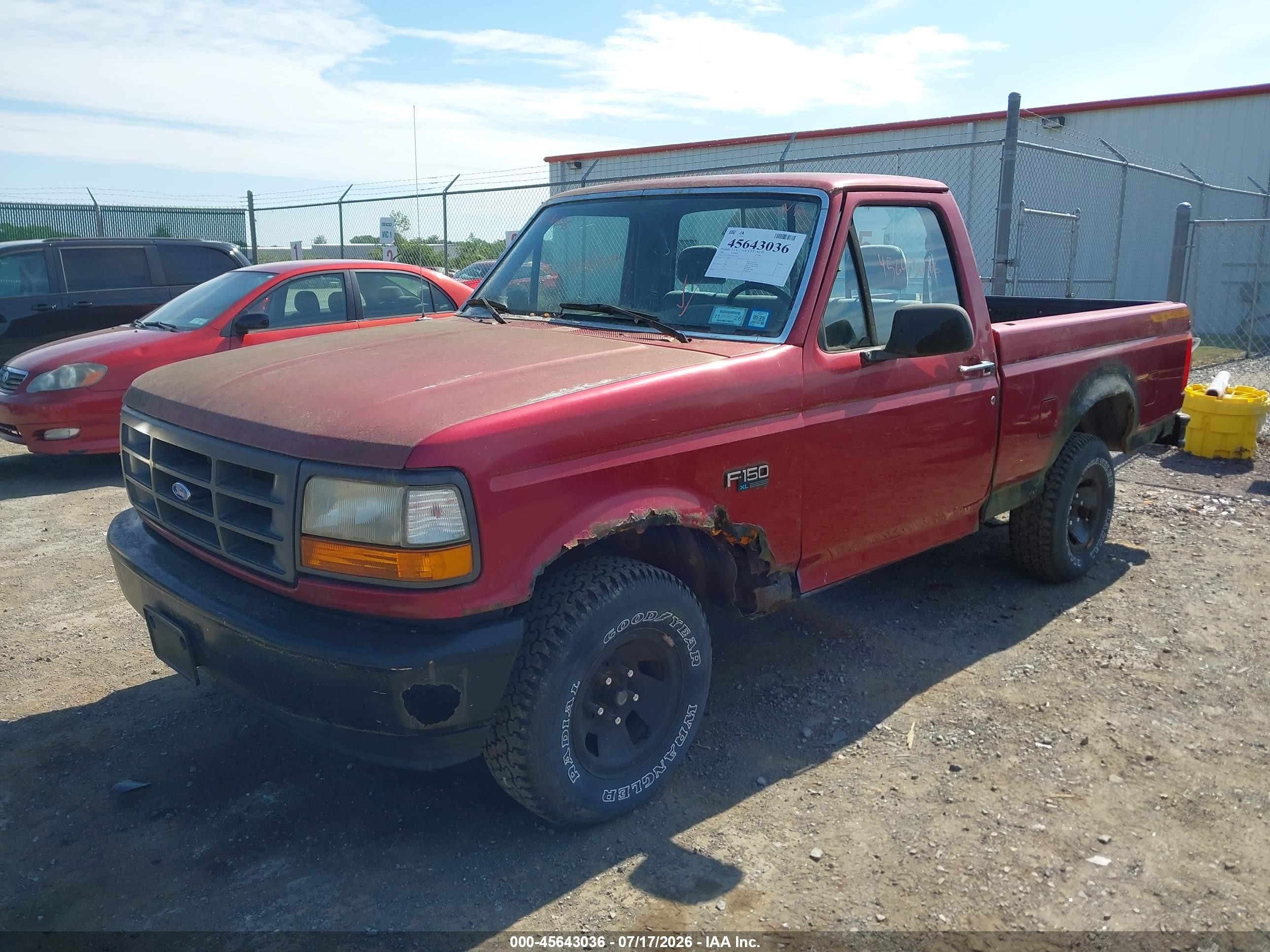 1995 Ford F150   Red vin: 1FTDF15Y0SNA55882