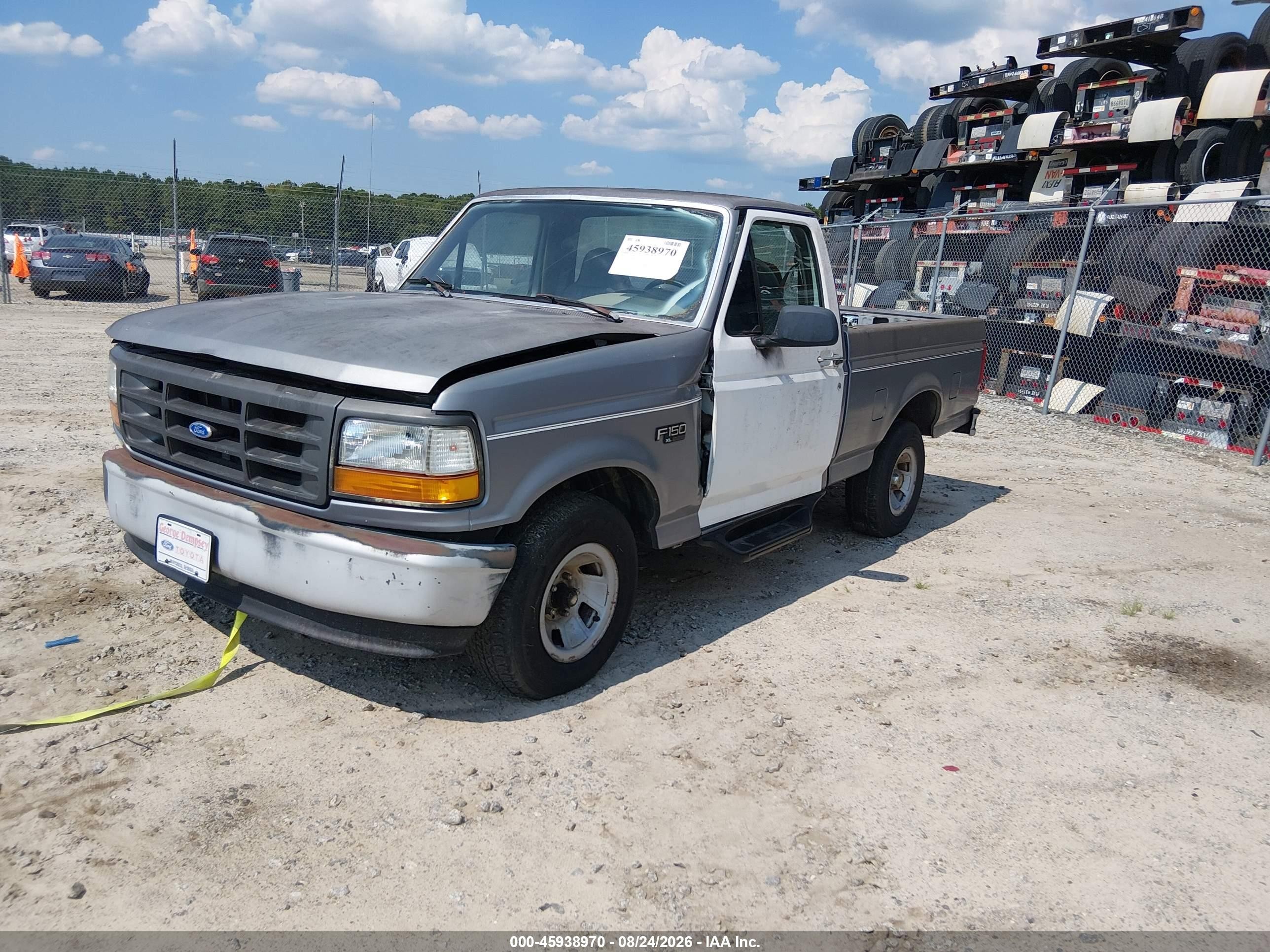 1995 Ford F150   Gray vin: 1FTDF15Y2SNB62643