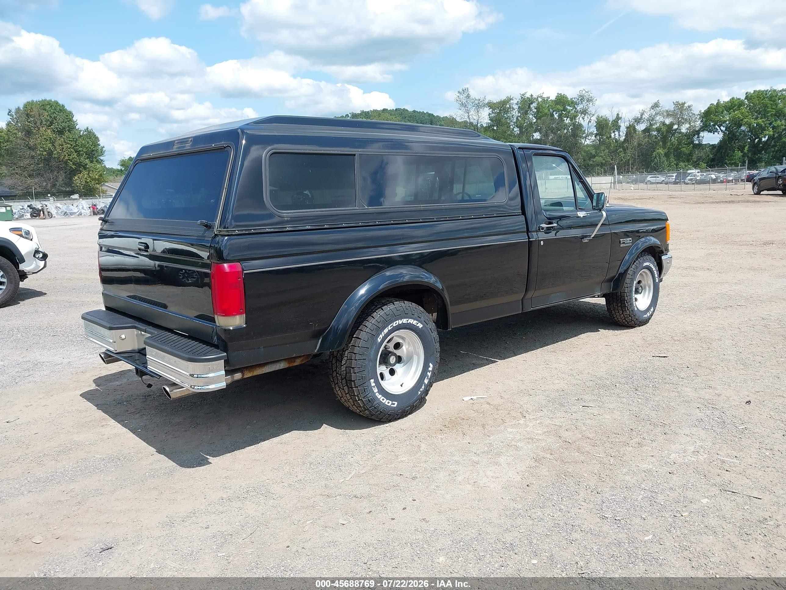 1988 Ford F150   Black vin: 1FTDF15Y3JNA40680