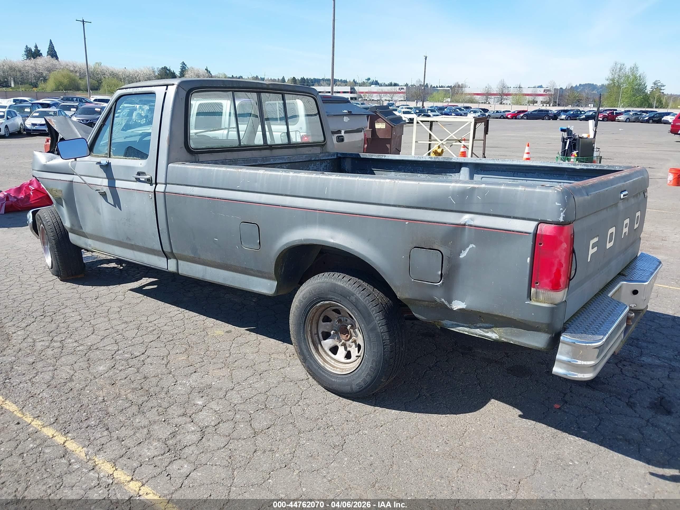 1989 Ford F150   Gray vin: 1FTDF15Y3KNA20396